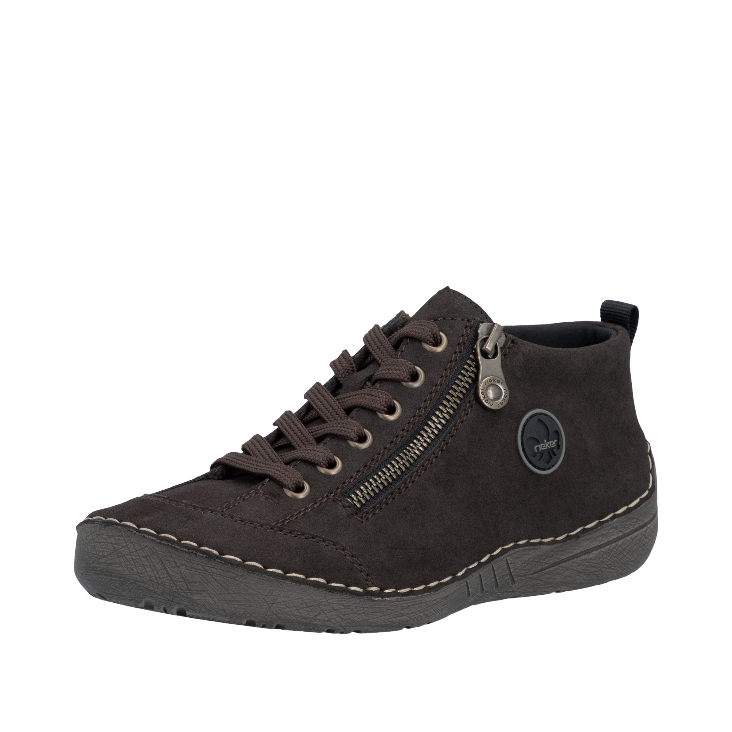 Rieker Schnürboots  Sneaker, Schnürschuh, Outdoorschuh mit Reißverschluss