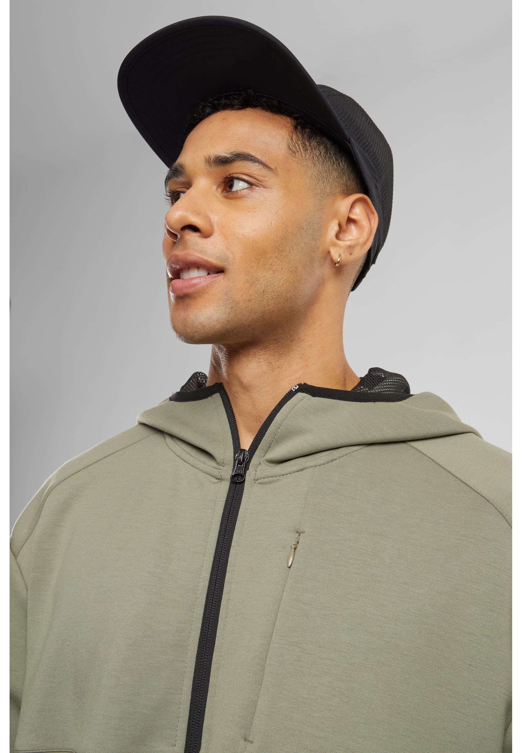 URBAN CLASSICS Sweatjacke »Urban Classics Scuba Zip Pocket Hoody«