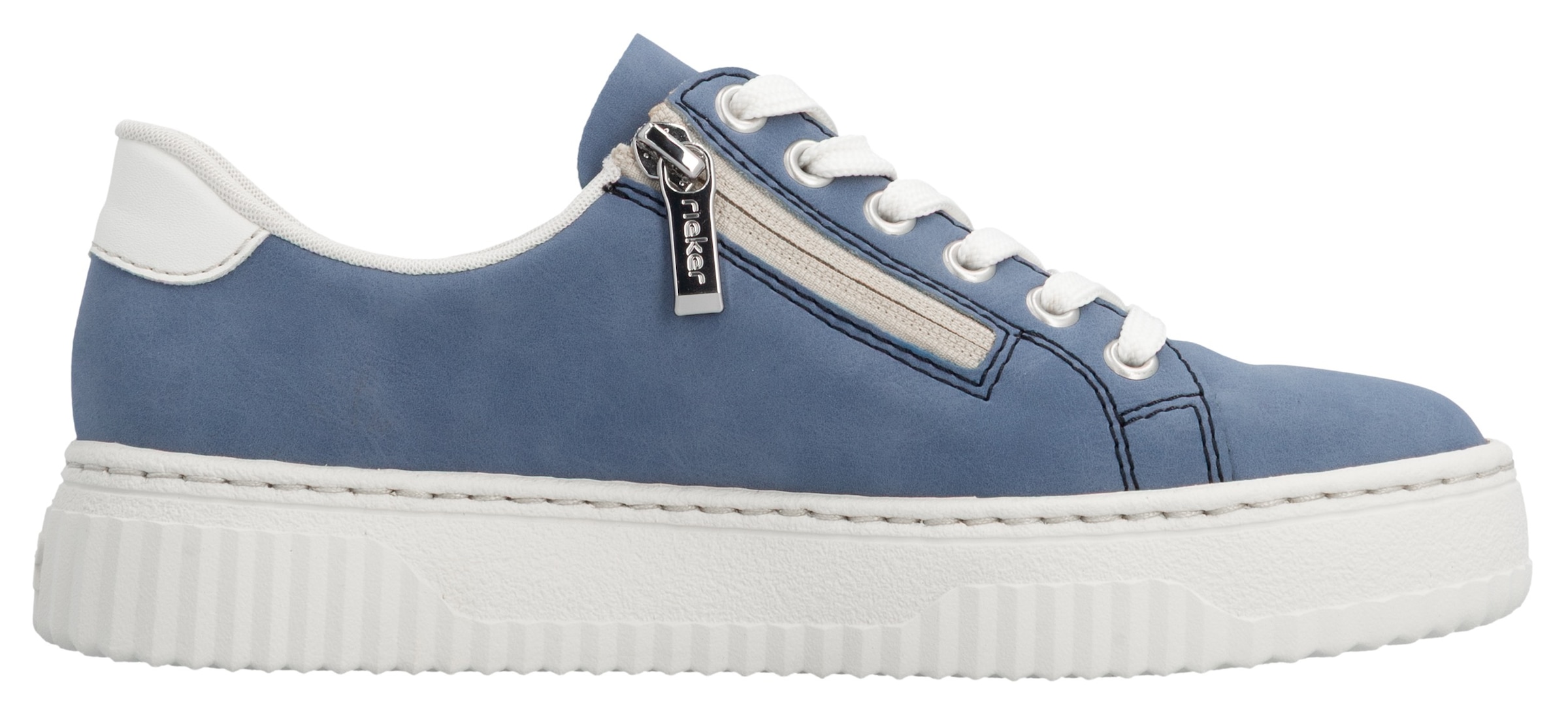Rieker Plateausneaker  Schnürschuh, Halbschuh, Freizeitsneaker mit modischer Plateausohle