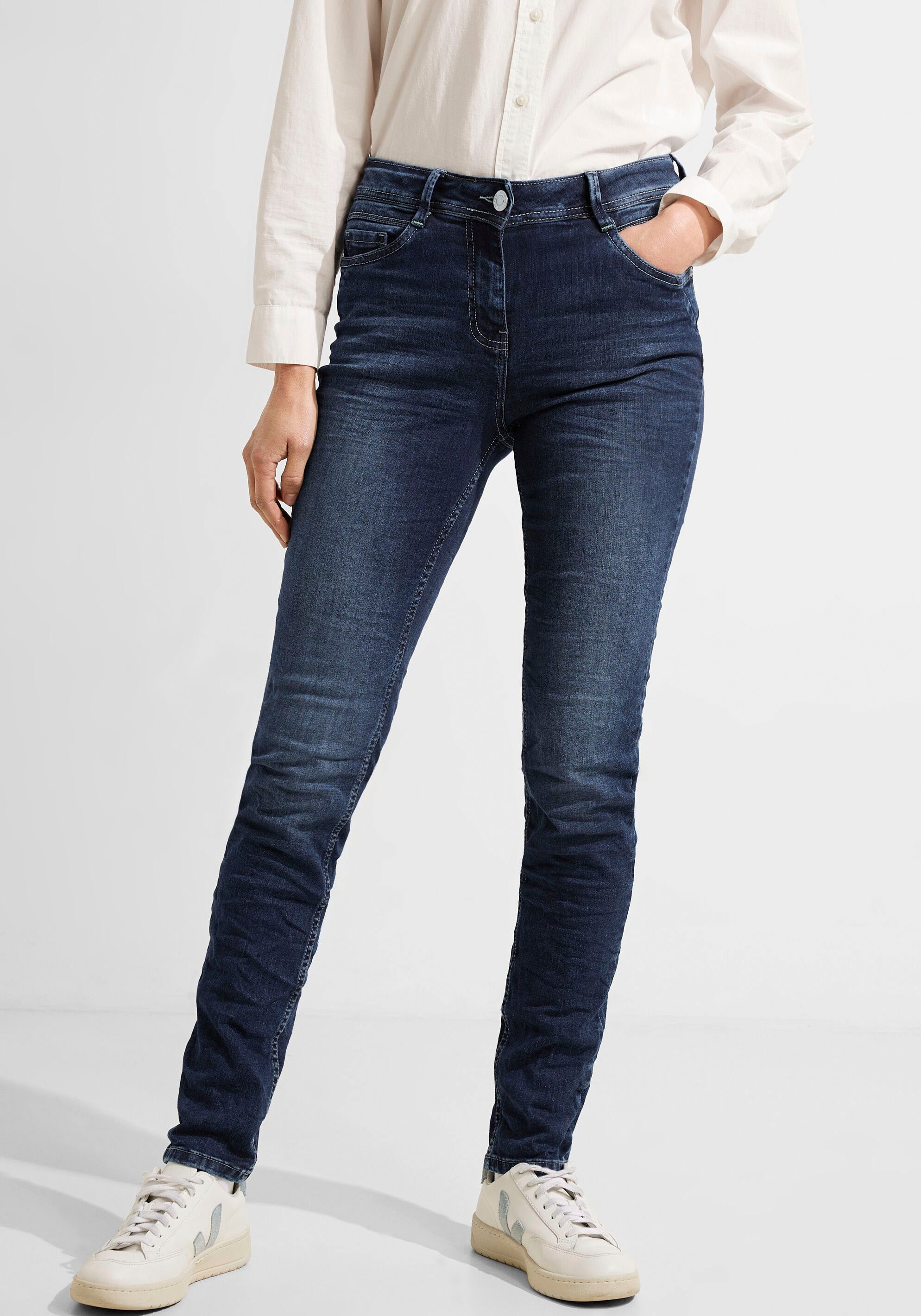 BAUR Cecil | Slim-fit-Jeans, bestellen in Used-Optik