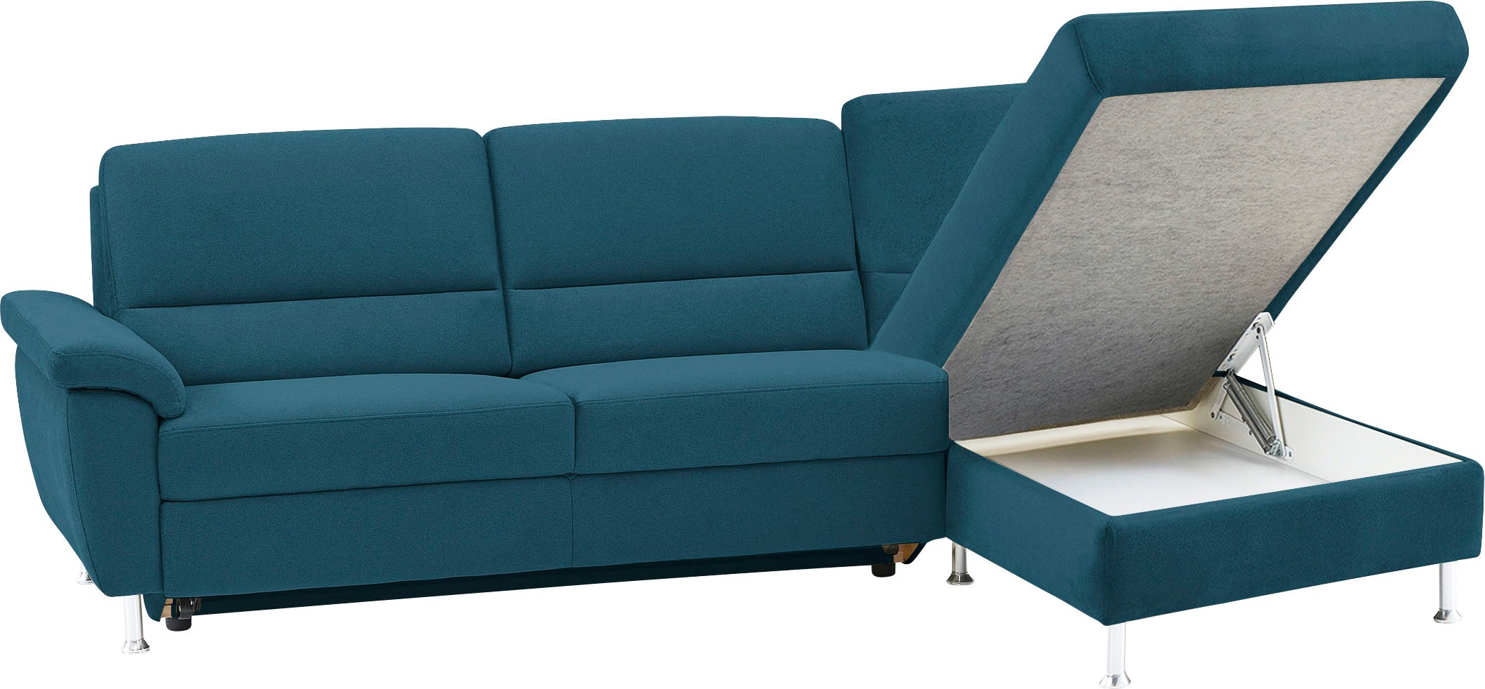 CALIZZA INTERIORS Ecksofa »Onyx L-Form«, Recamiere links oder rechts, wahlweise mit Bettfunktion, Breite 270 cm