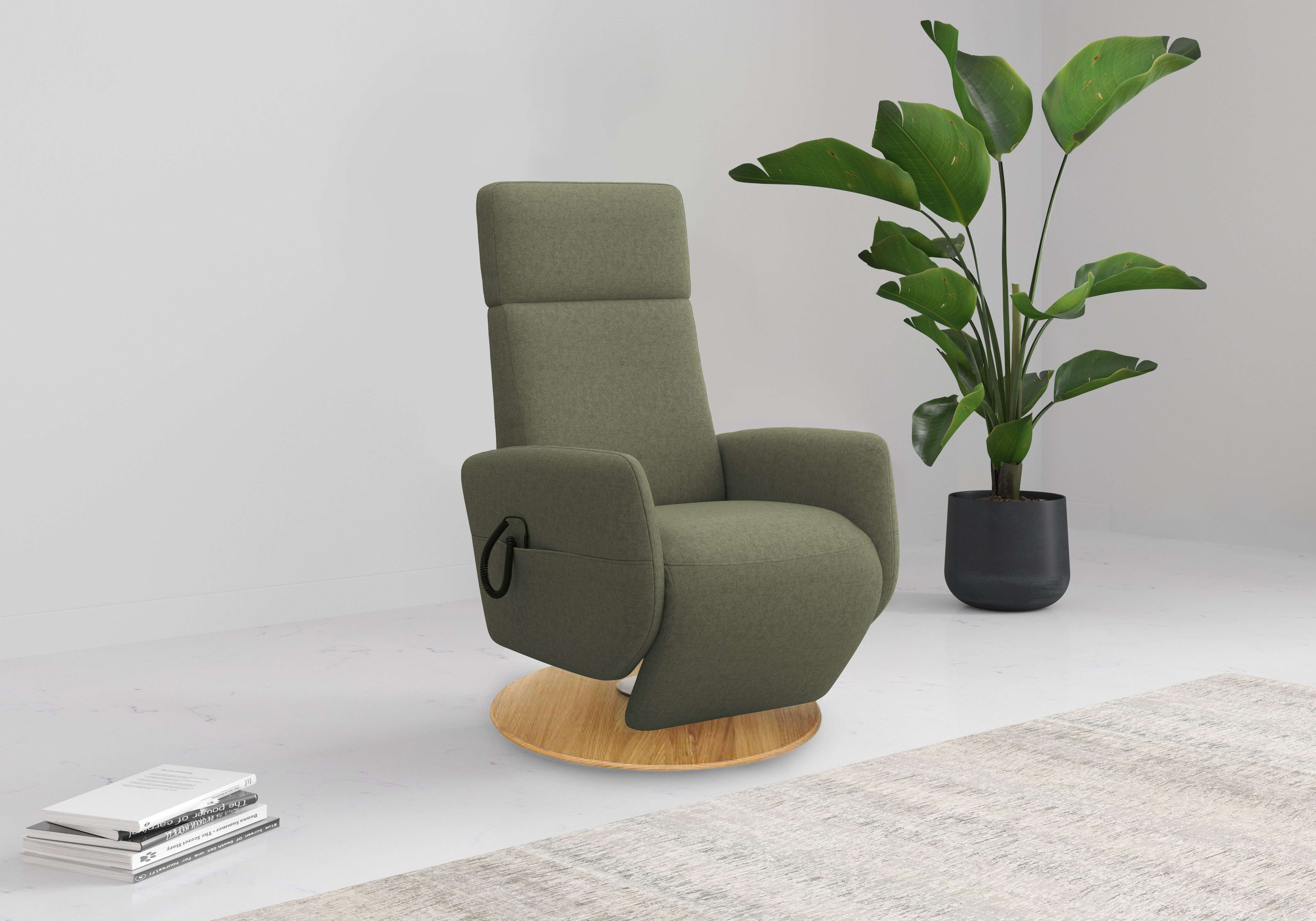 OTTO home TV-Sessel "Rochelle, inkl. Kopfteilverstellung & 360 Drehfunktion" 1 Stk. tlg. TV-Sessel mit Drehfunktion 360 Grad