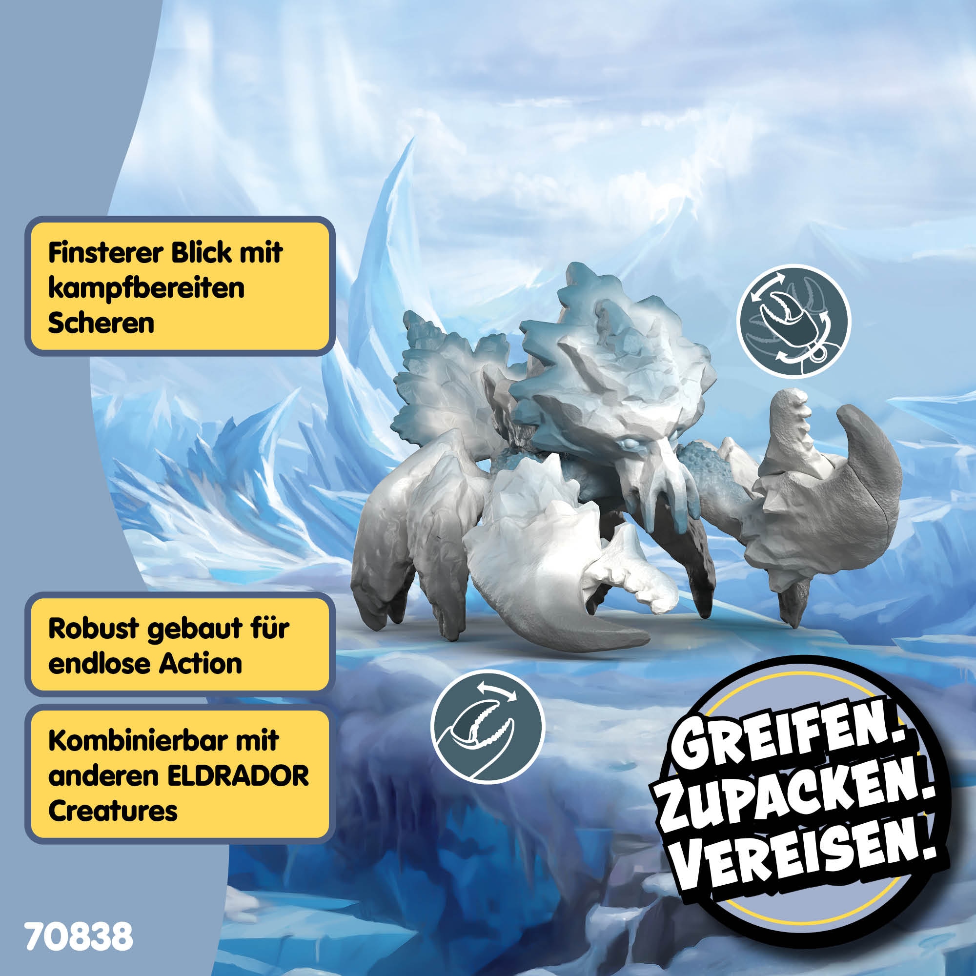 Schleich® Spielfigur »ELDRADOR® CREATURES, Eiskrabbe (70838)«