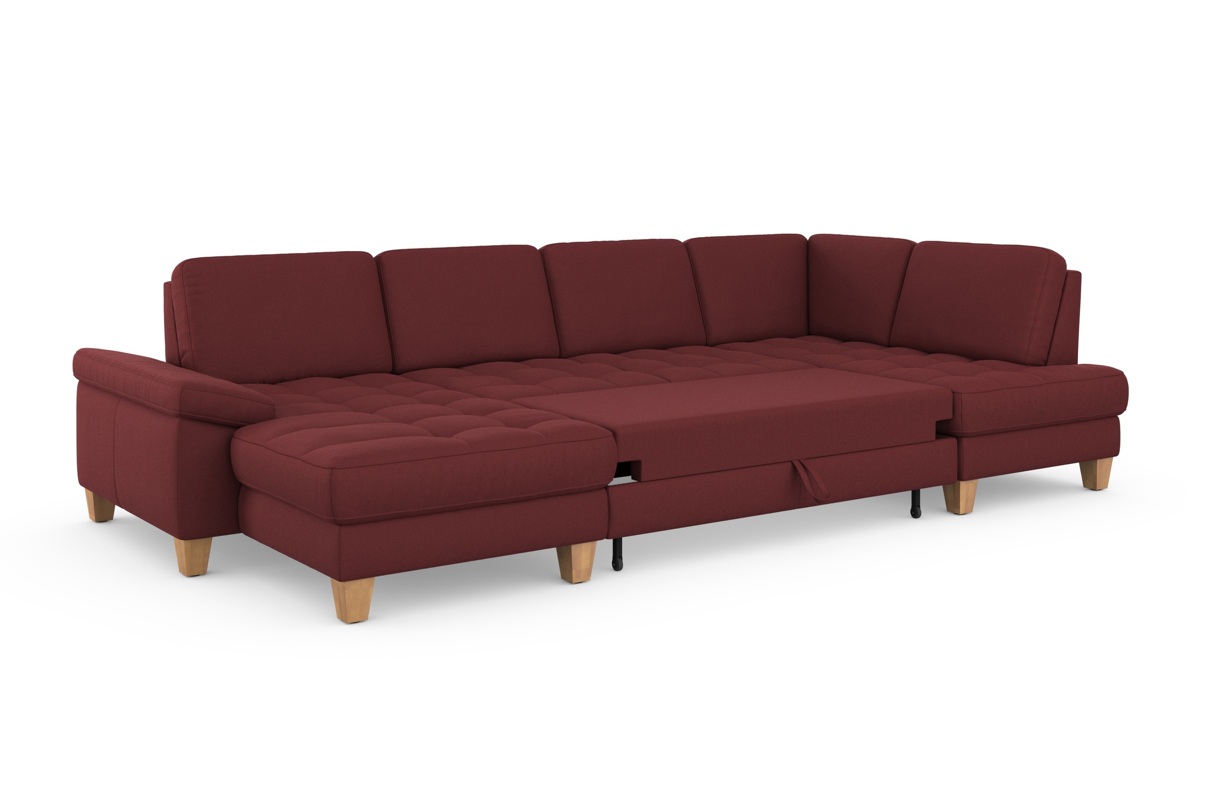 sit&more Wohnlandschaft »Westham U-Form«, wahlweise mit Bettfunktion, Bettkasten, Sitztiefenverstellung