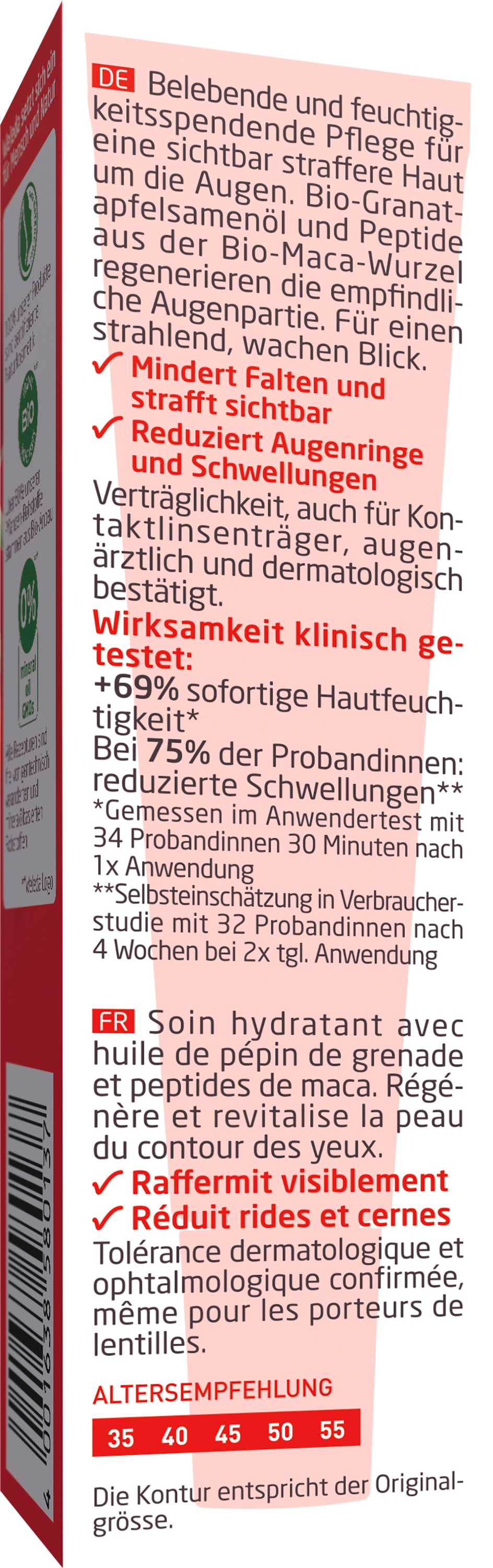 WELEDA Gesichtspflege »Weleda Straffende Augenpflege Granatapfel & Maca-Peptide«