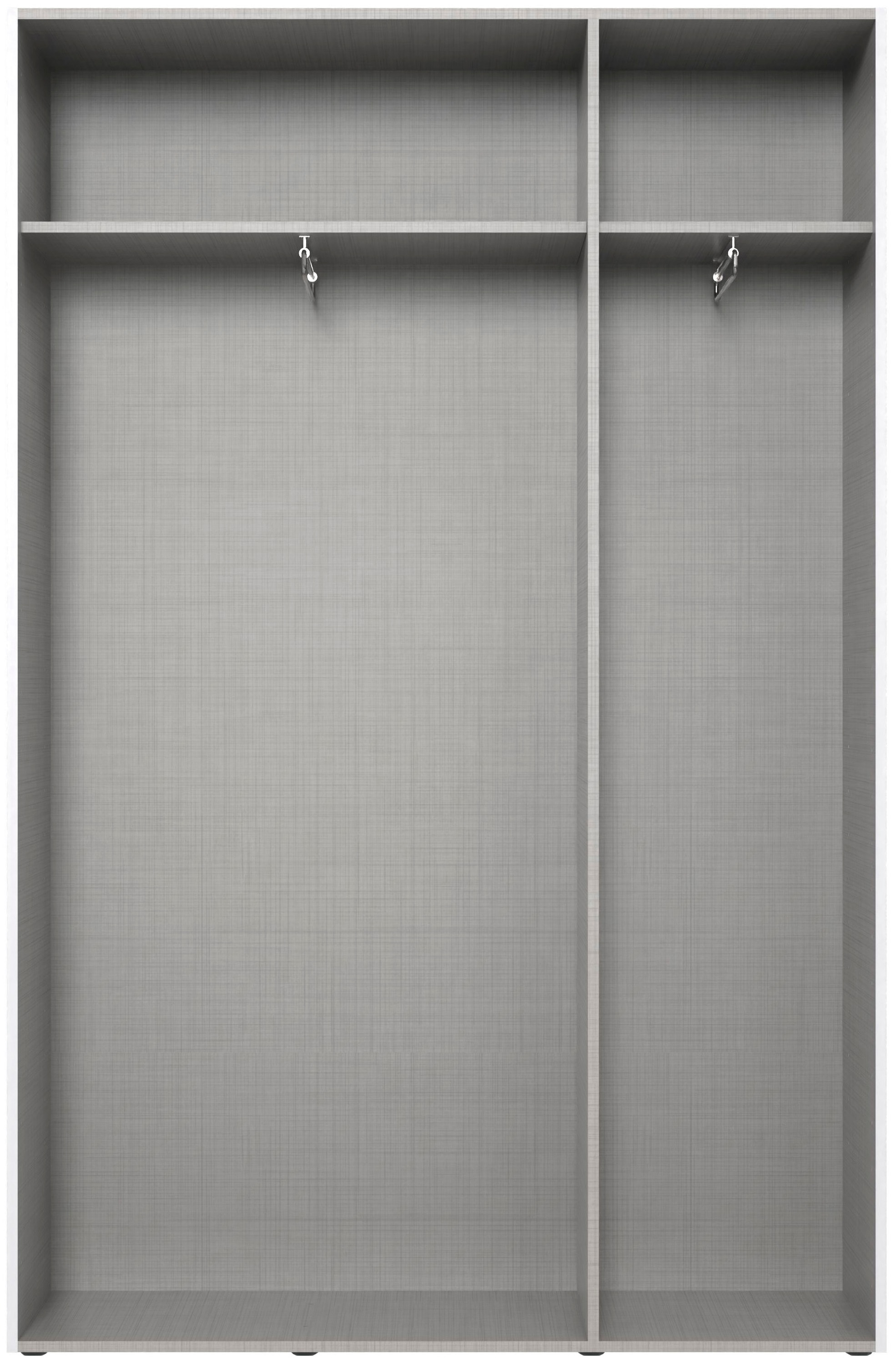 Wimex Kleiderschrank »Mugano,in 8 Breiten,3 Höhen,2 Tiefen, viele Farben, Made in Germany«, (in Basic oder Premium Ausstattung mit 2 weiteren Einlegeböden), mit langen oder kurzen Griffen aus Metall, mit oder ohne Spiegel
