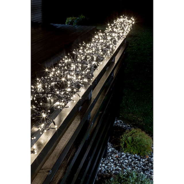 KONSTSMIDE LED-Lichterkette »Büschellichterkette Cluster, Weihnachtsdeko  aussen«, mit 8 Funktionen und 1152 warmweißen Dioden bestellen | BAUR
