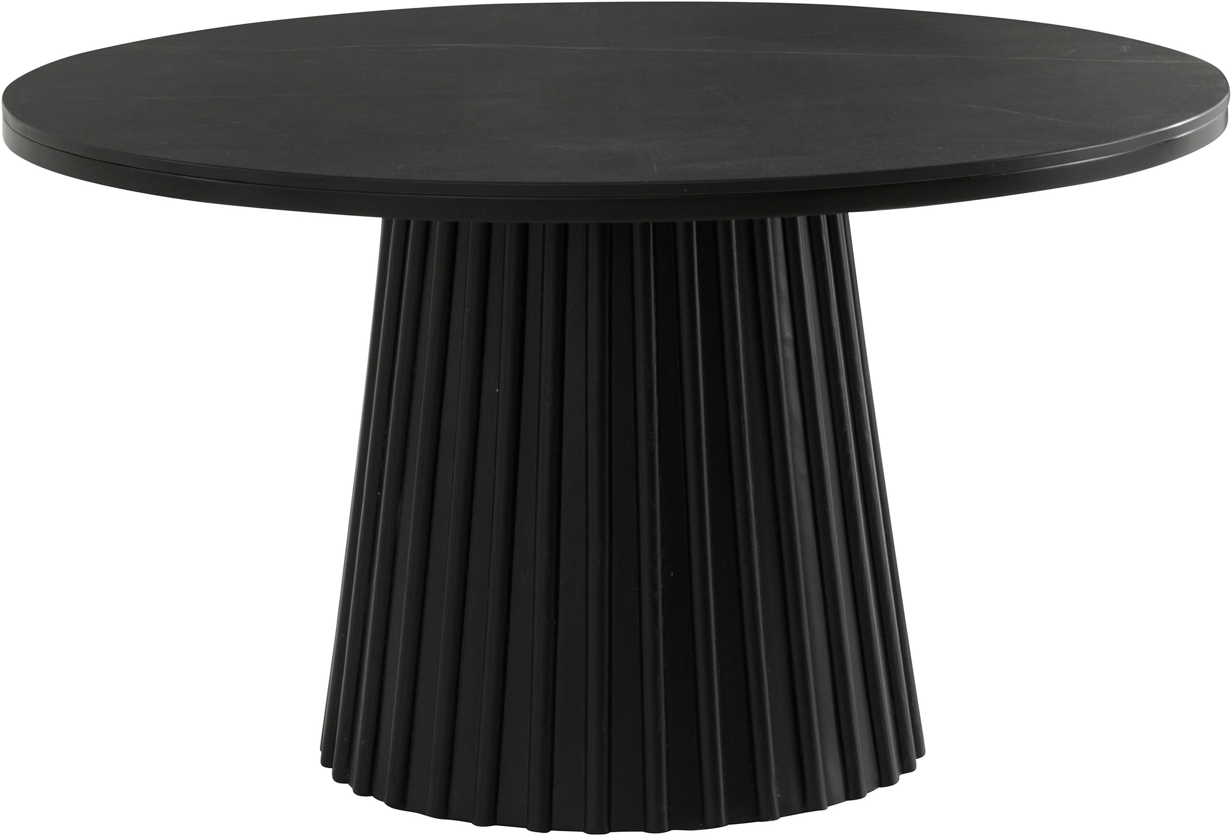 Couchtisch OTTO HOME "Roos", schwarz, B:80cm H:45cm T:80cm, MDF;Solid Ash;metal;ceramic, Tische, Couchtisch Runde Couchtische 2