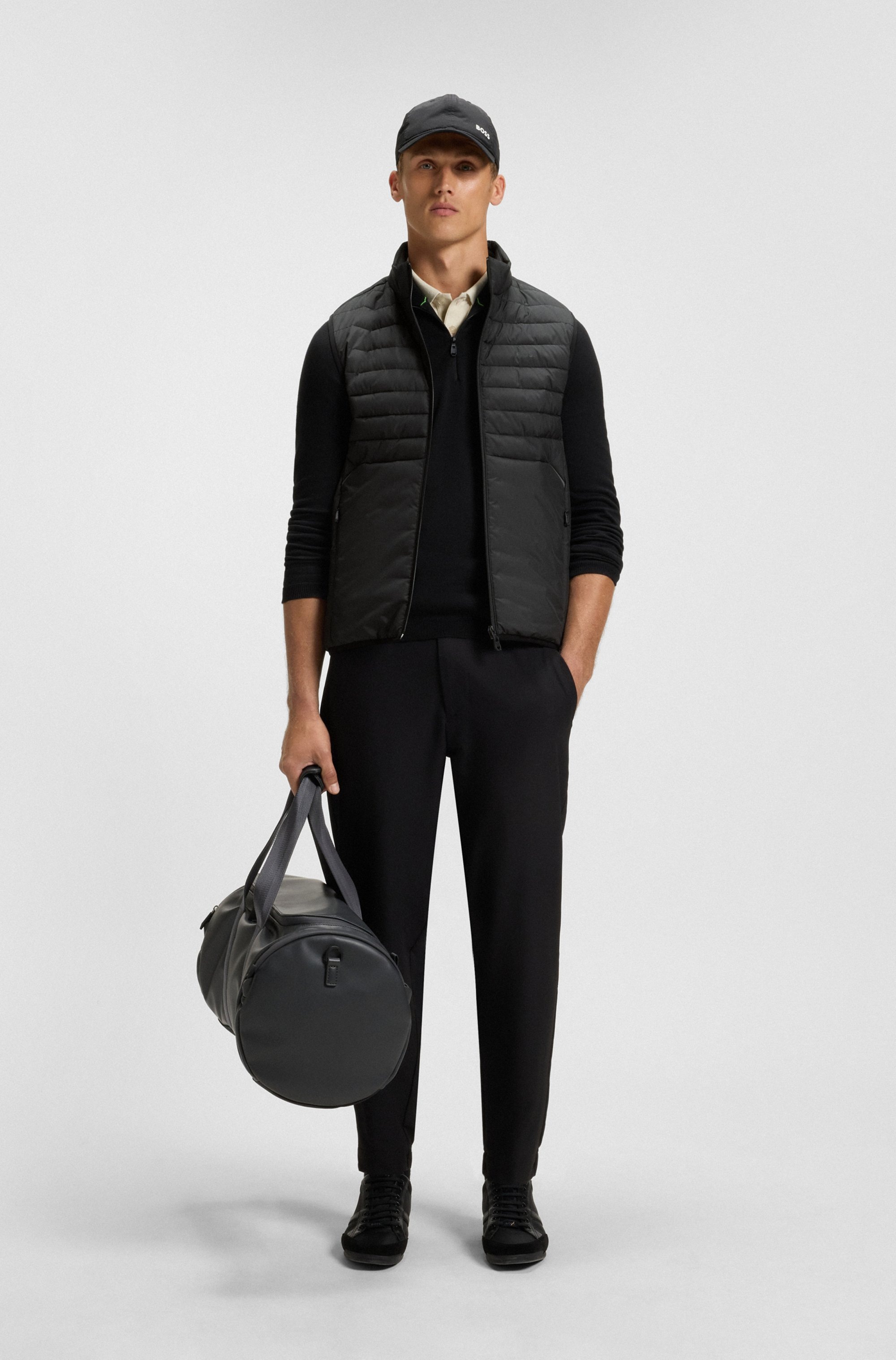 BOSS GREEN Steppweste »V Urbanex Vest«, mit soften Stretch-Einsätzen und reflektierenden Details