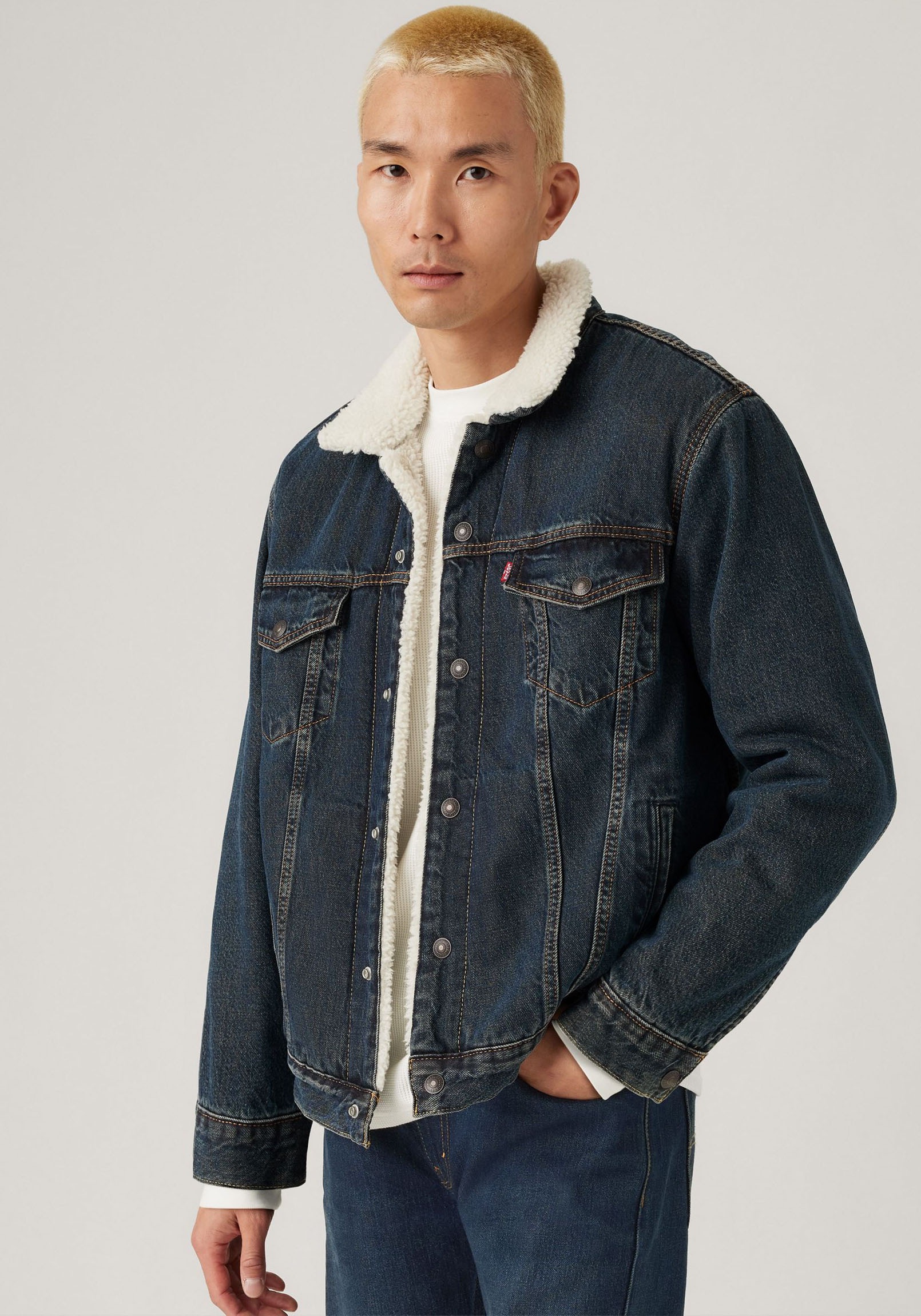 Levi's® Jeansjacke, Warm gefüttert