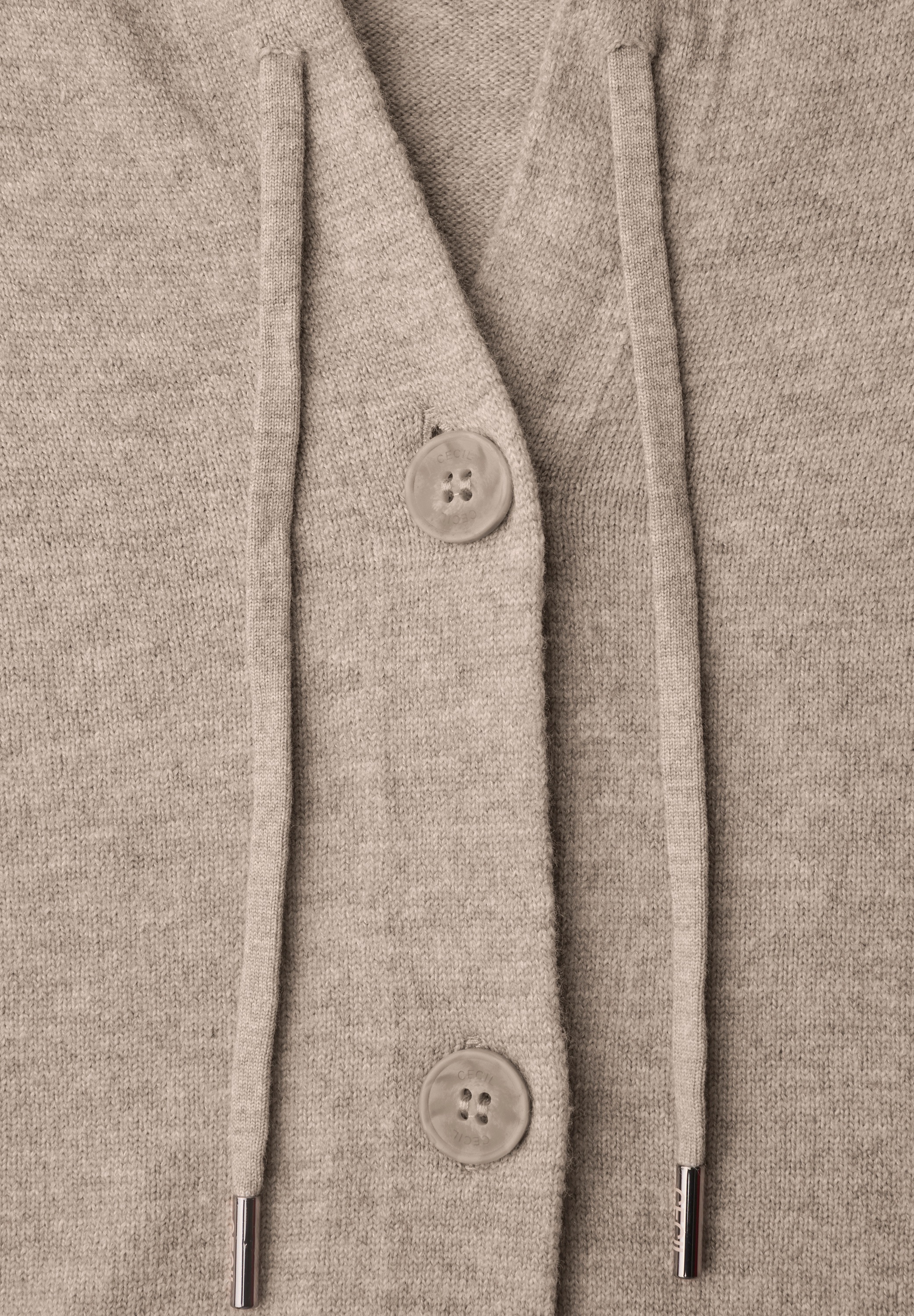 Cecil Cardigan mit Kapuze mit Tunnelzugband