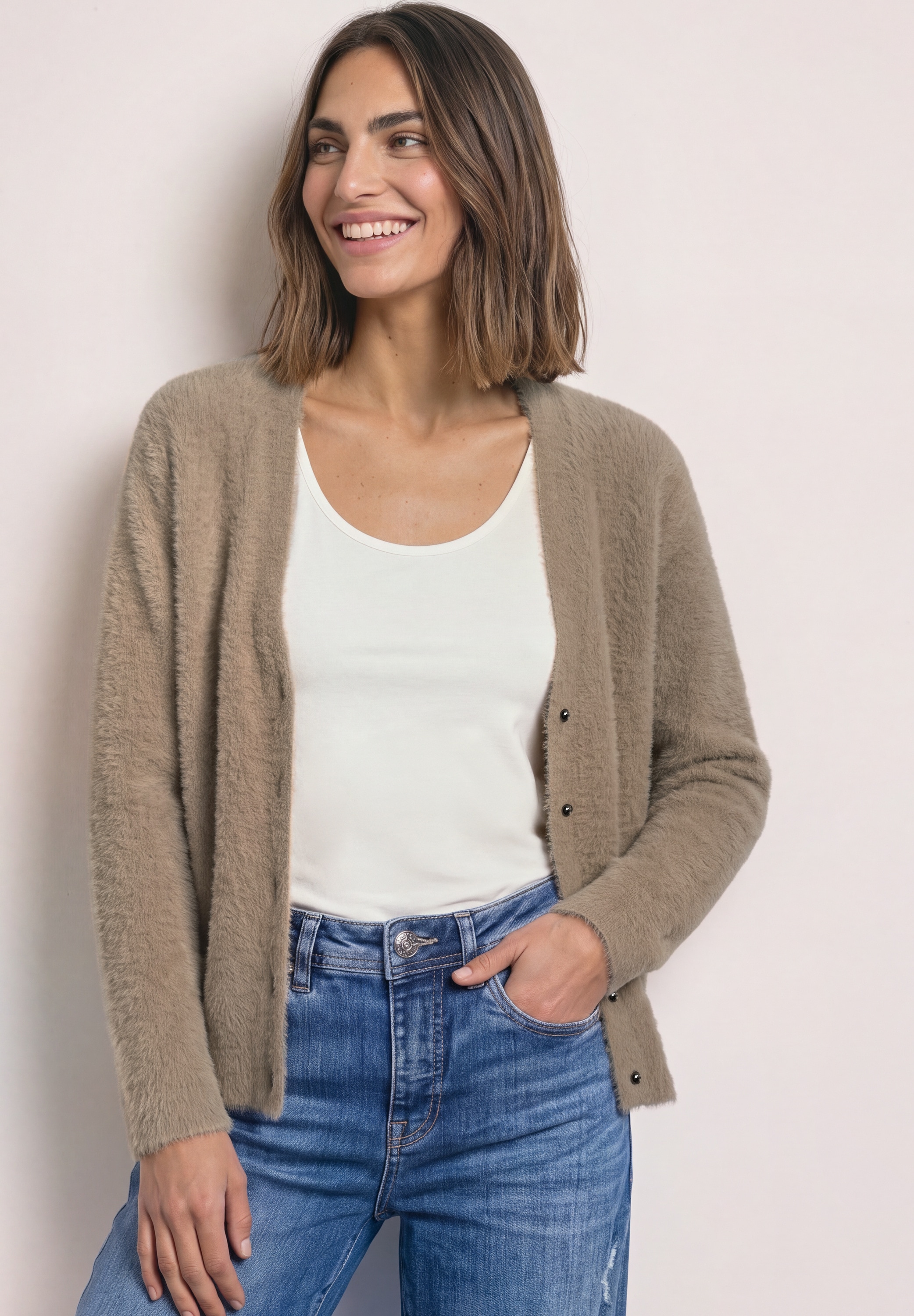STREET ONE Cardigan in Unifarbe