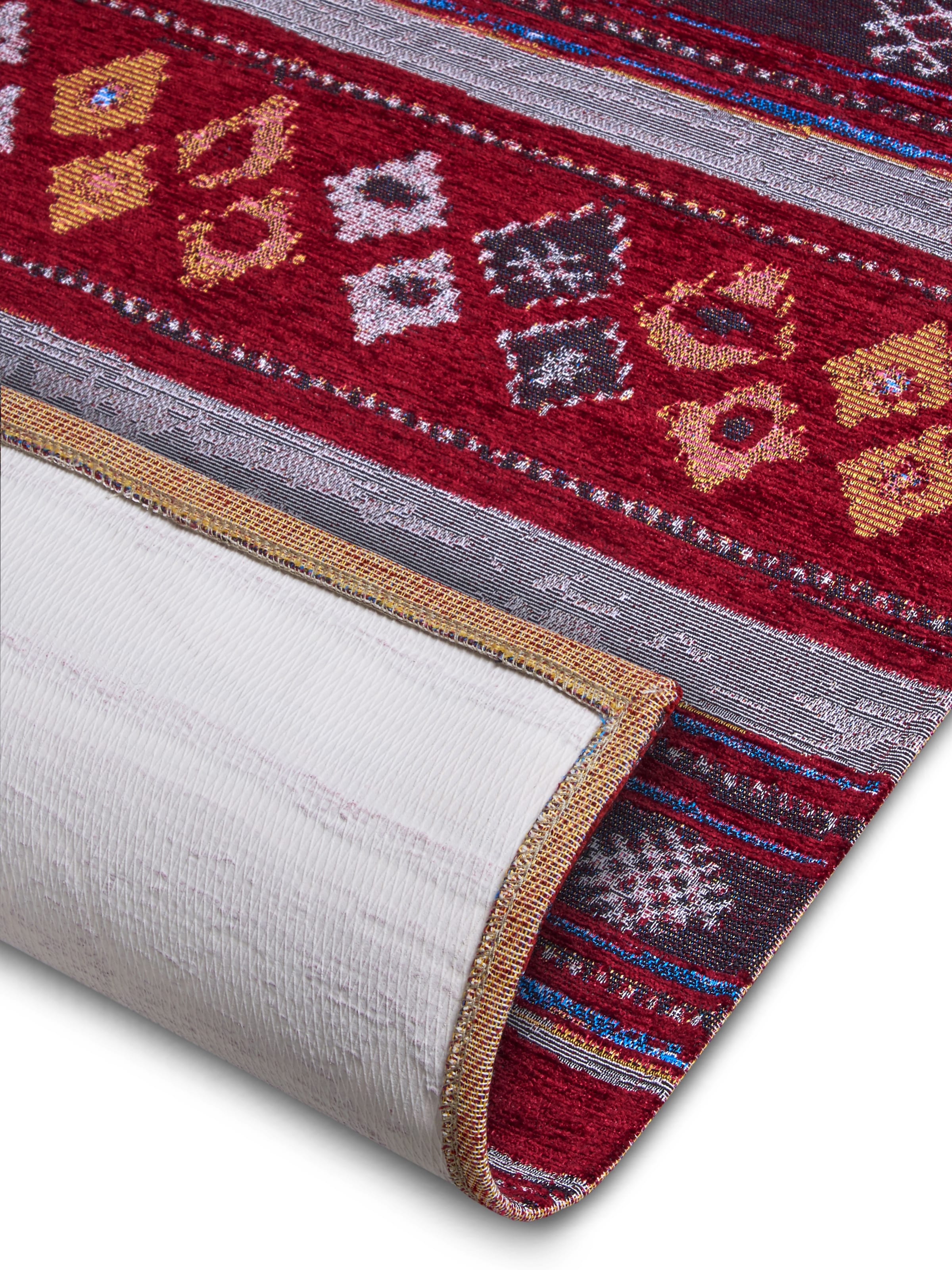 HANSE Home Teppich »Yara«, rechteckig, 5 mm Höhe, Flachgewebe robust, Anti-Slip, Boho Design, moderne Farben