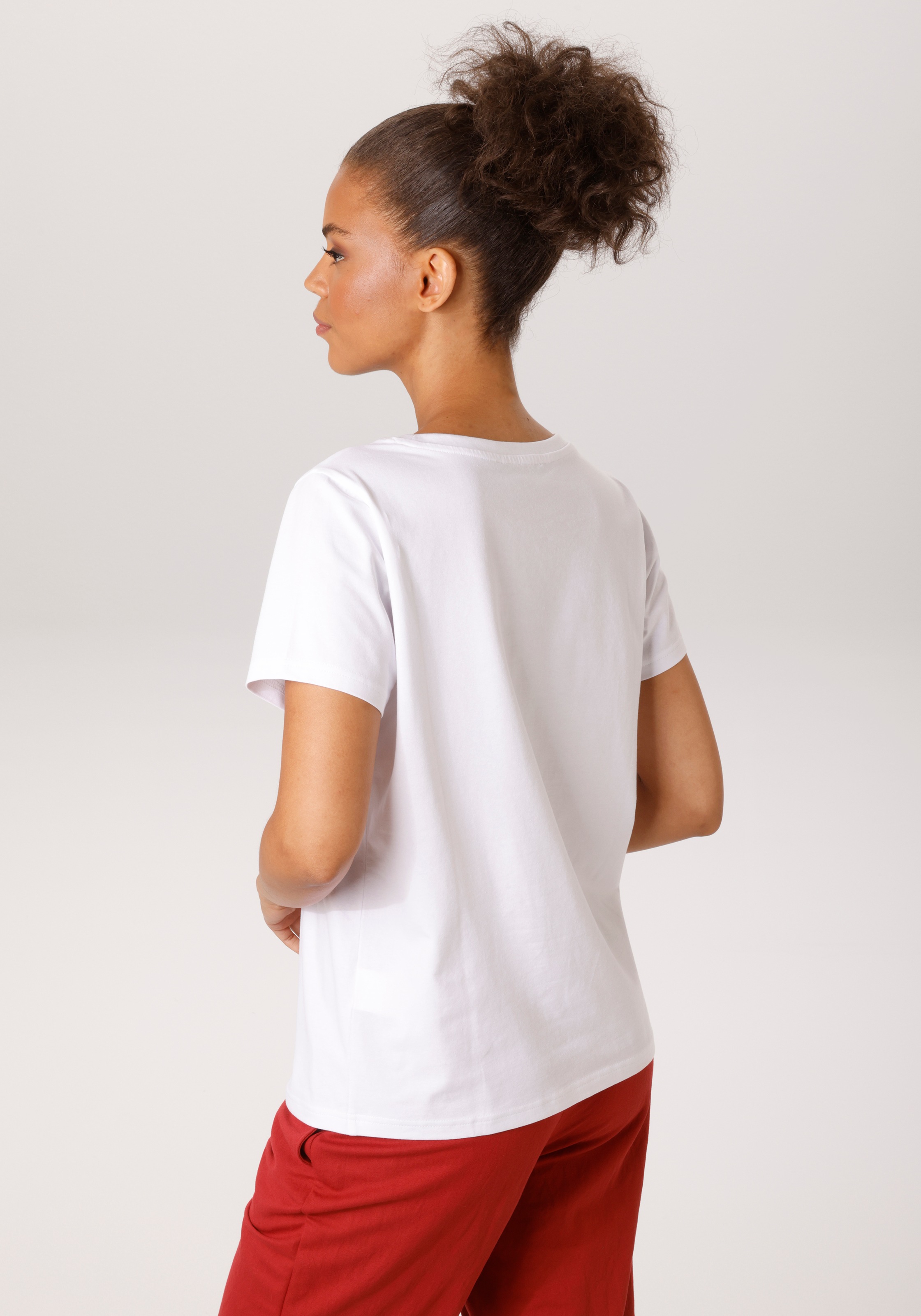 Aniston CASUAL T-Shirt mit Dackel oder Mops bedruckt - du hast die Wahl - N günstig online kaufen