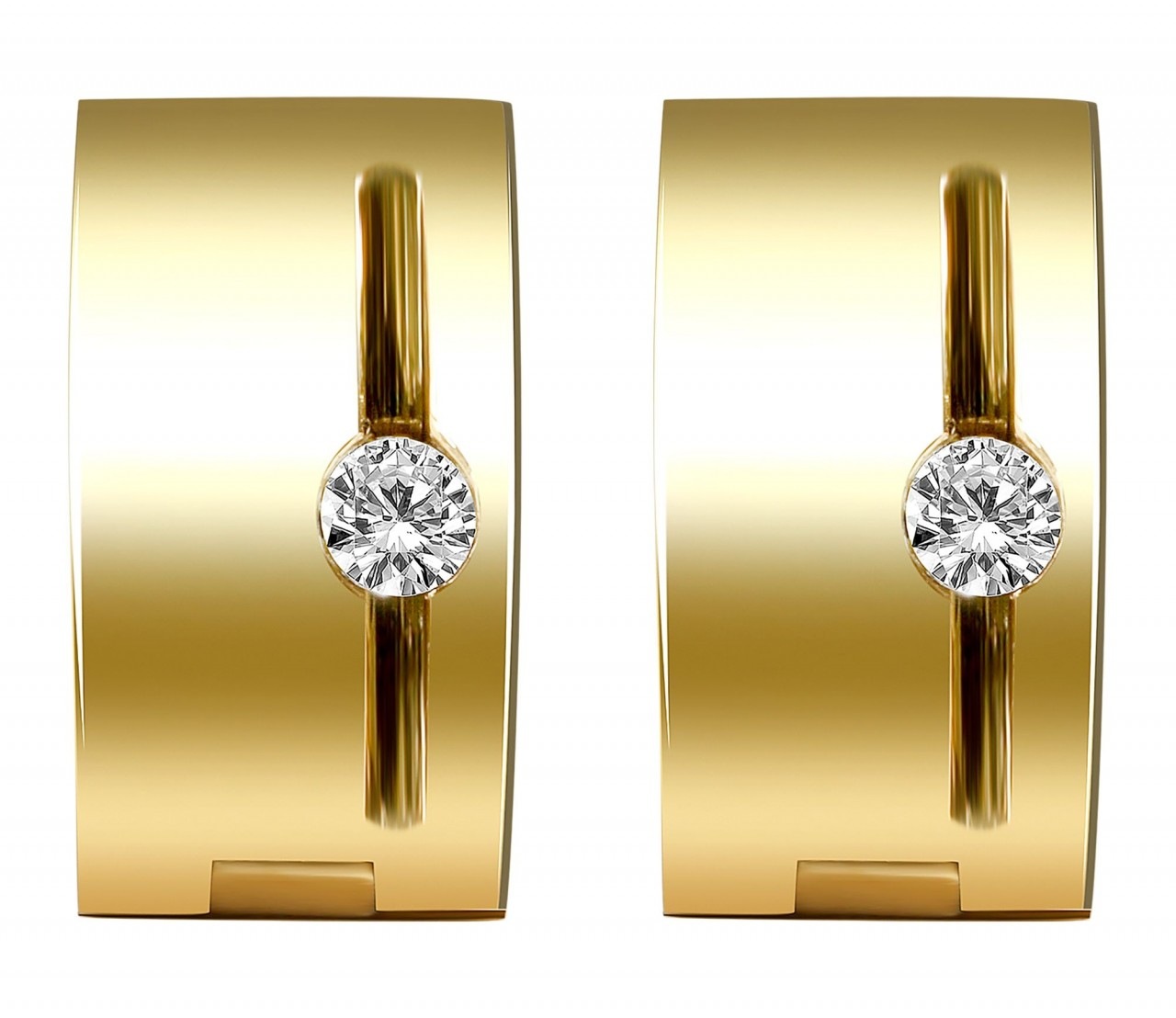 Adelia´s Paar Creolen »Damen Creolen aus poliertem Edelstahl Ø 9 mm«