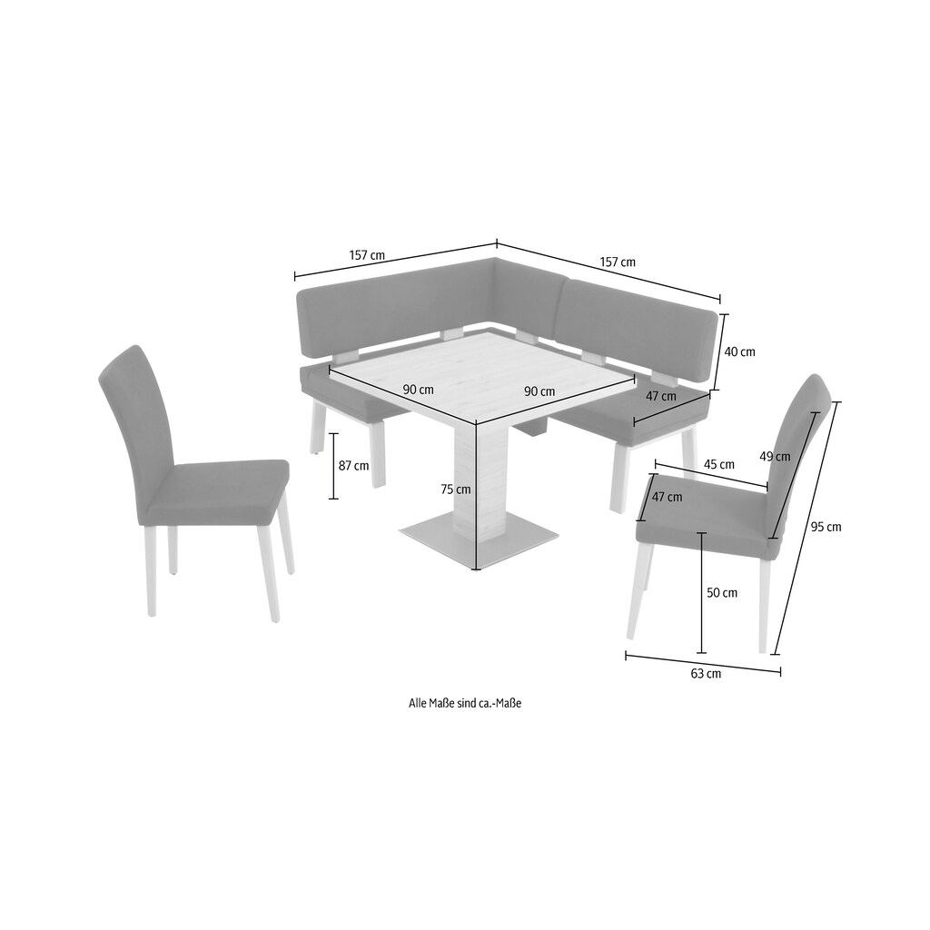 K+W Komfort & Wohnen Eckbank »Santos I«, (1 St.)