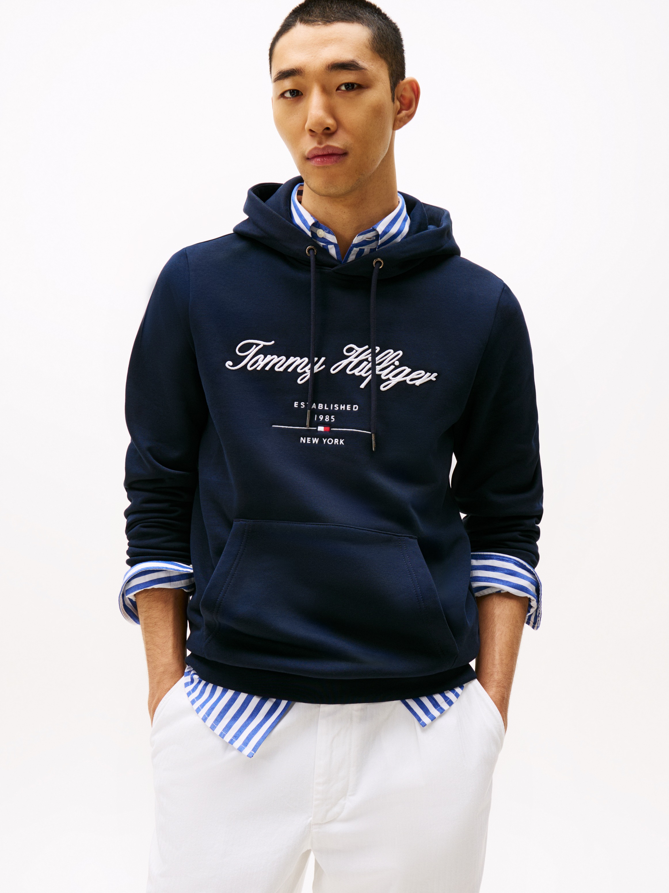 Thumbnail - Tommy Hilfiger Hoodie "SCRIPT LOGO HOODY", mit aufgesticktem Logo