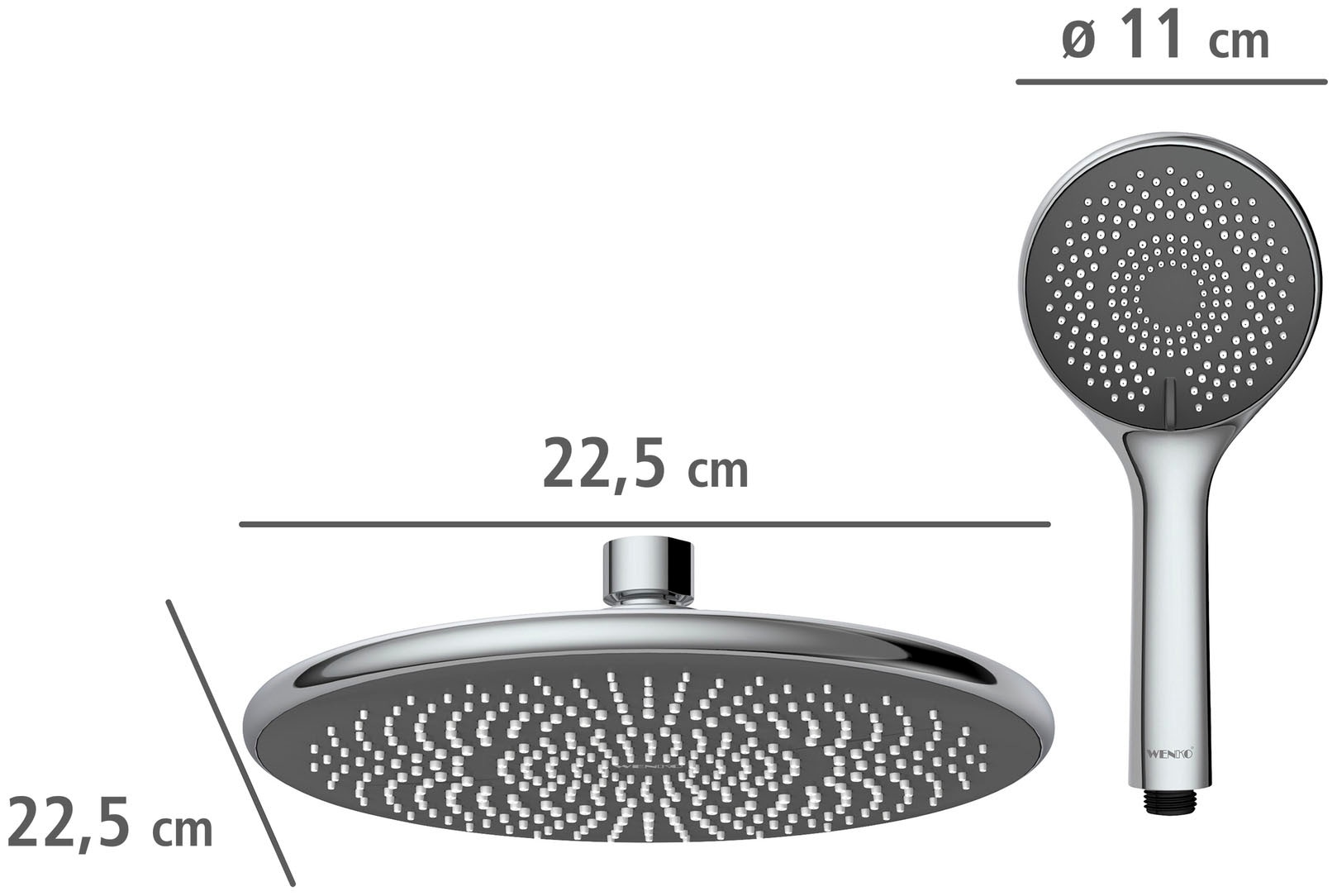 WENKO Duschsystem »Watersaving«, einfacher Anschluss an bestehende Armatur oder Wandanschlussbogen