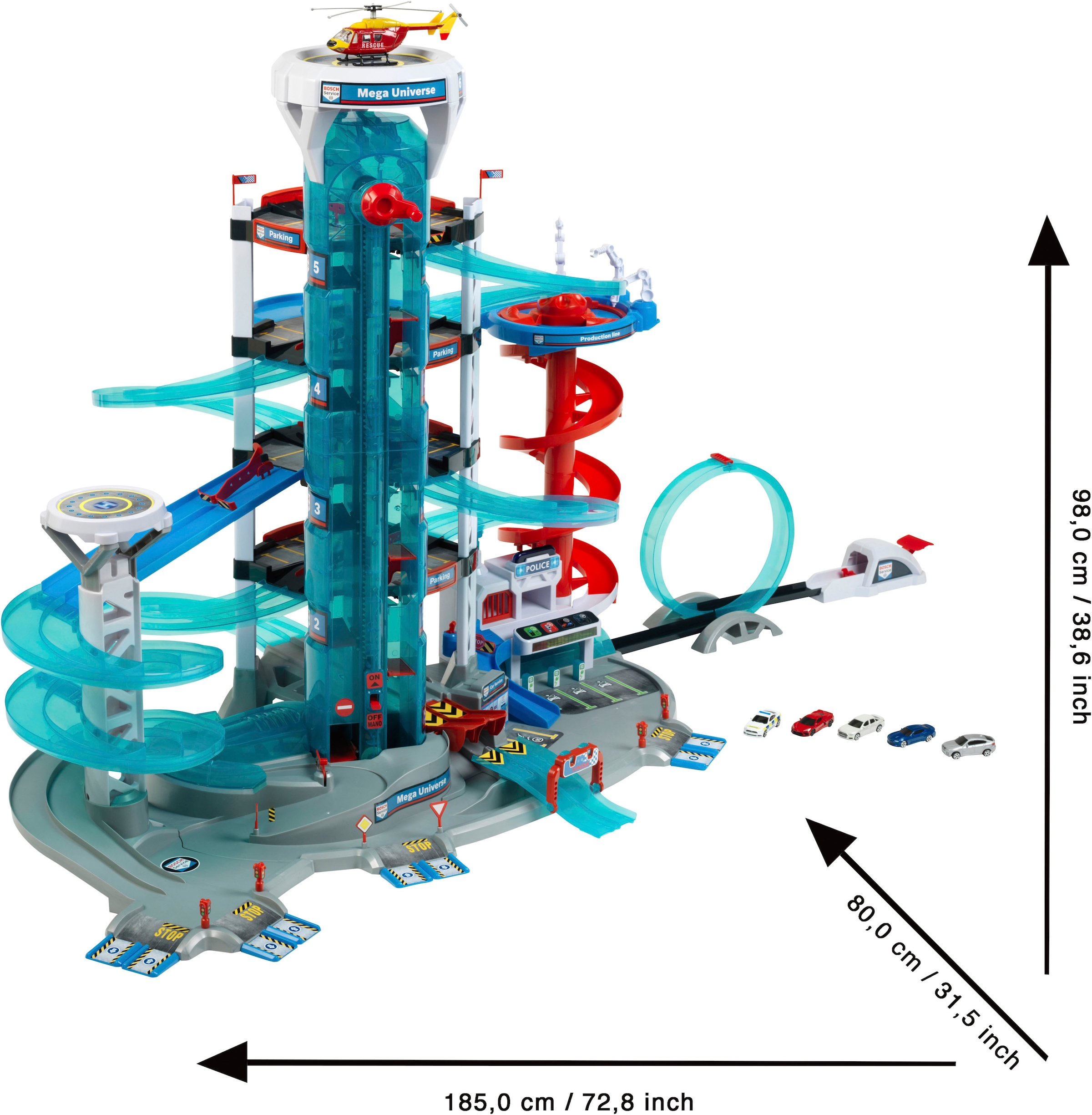 Klein Spiel-Parkhaus »Bosch Car Service Mega Universe«