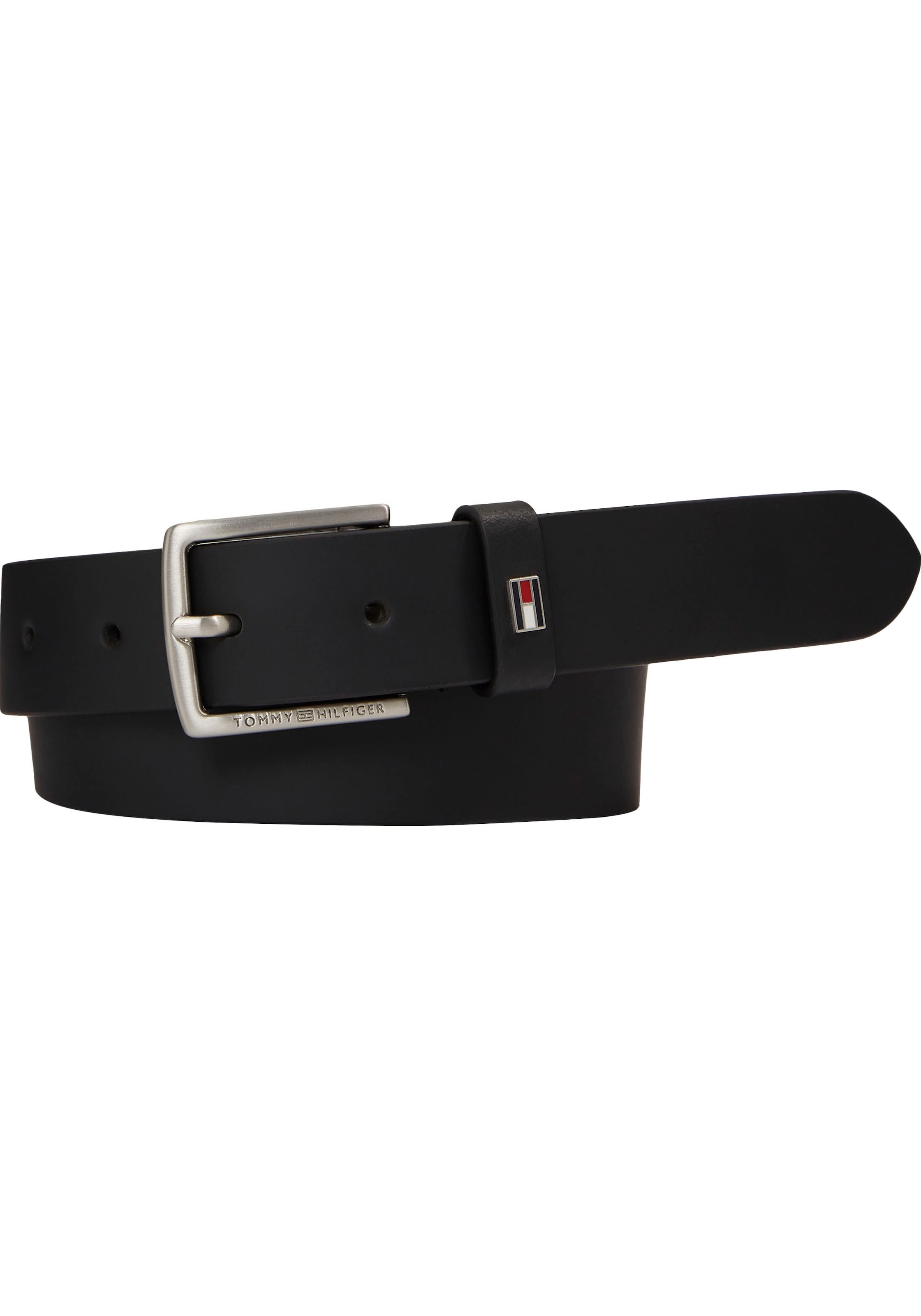 Tommy Hilfiger Ledergürtel »Kids Leather Belt«, mit klassischer Metallschnalle