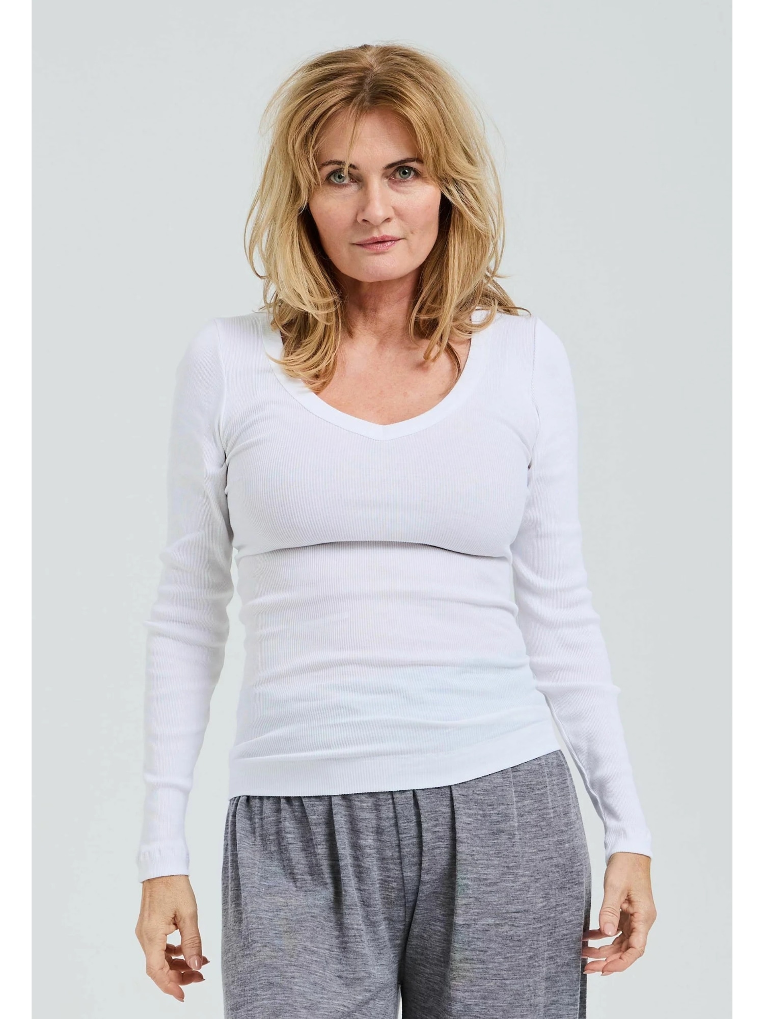 Seamless Basic Funktionstop "Seamless Basic Top Retro V-neck" günstig online kaufen