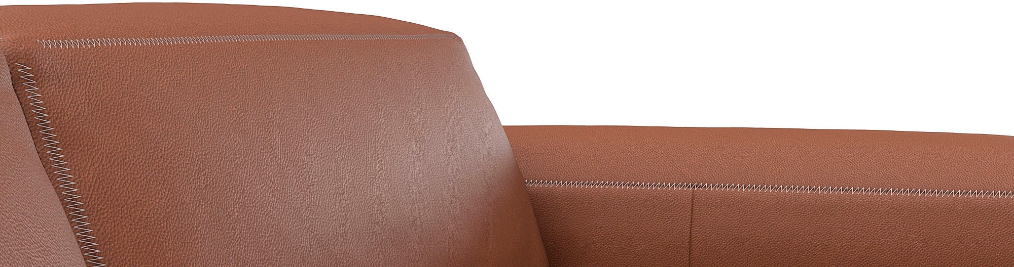 Ecksofa FLEXLUX "Lucera bequem und komfortabel durch hochwertigen Sitzaufbau, L-Form", braun (old chestnut braun), B:319cm H:73cm T:171cm, 100% Echteder, Sofas, Ecksofa, modern & anschmiegsam, Kaltschaum, Stahl-Wellenunterfederung 3