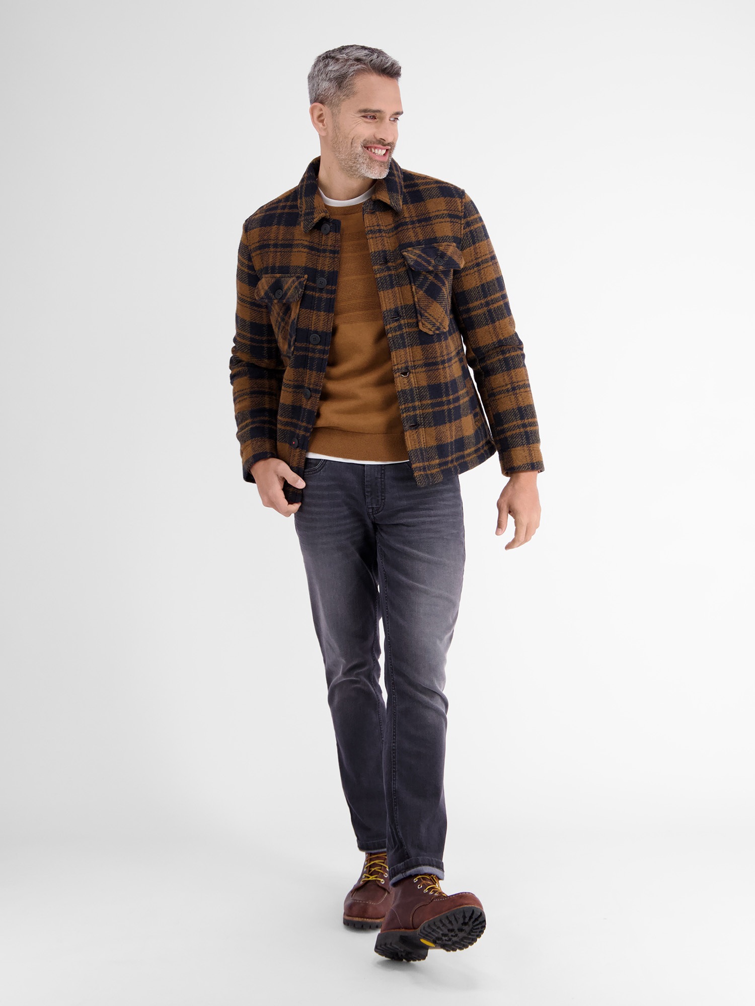 LERROS Strickpullover »LERROS Strickpullover, tonal gestreift«