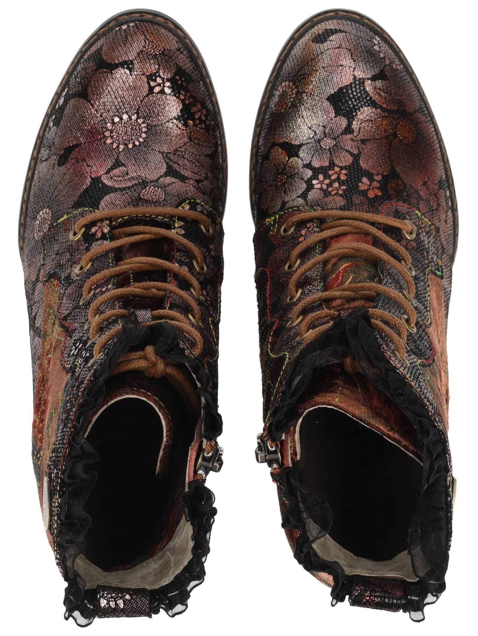 LAURA VITA Schnürstiefelette »LAURA VITA Pumps Leder/Textil«