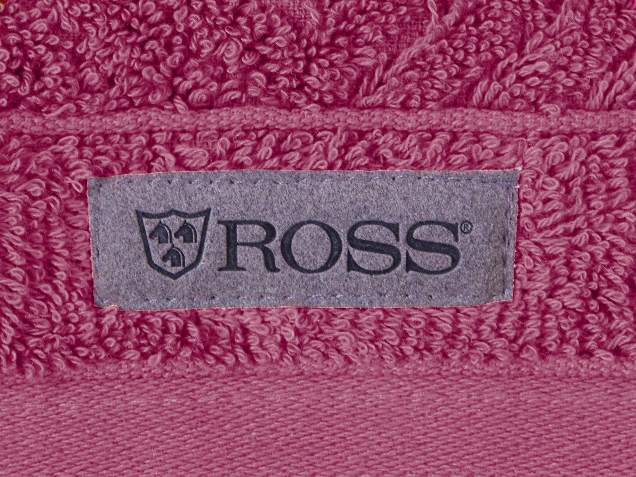 ROSS Gästehandtuch »Smart«, (6 St.), Uni-Rippe mit Velourslabel