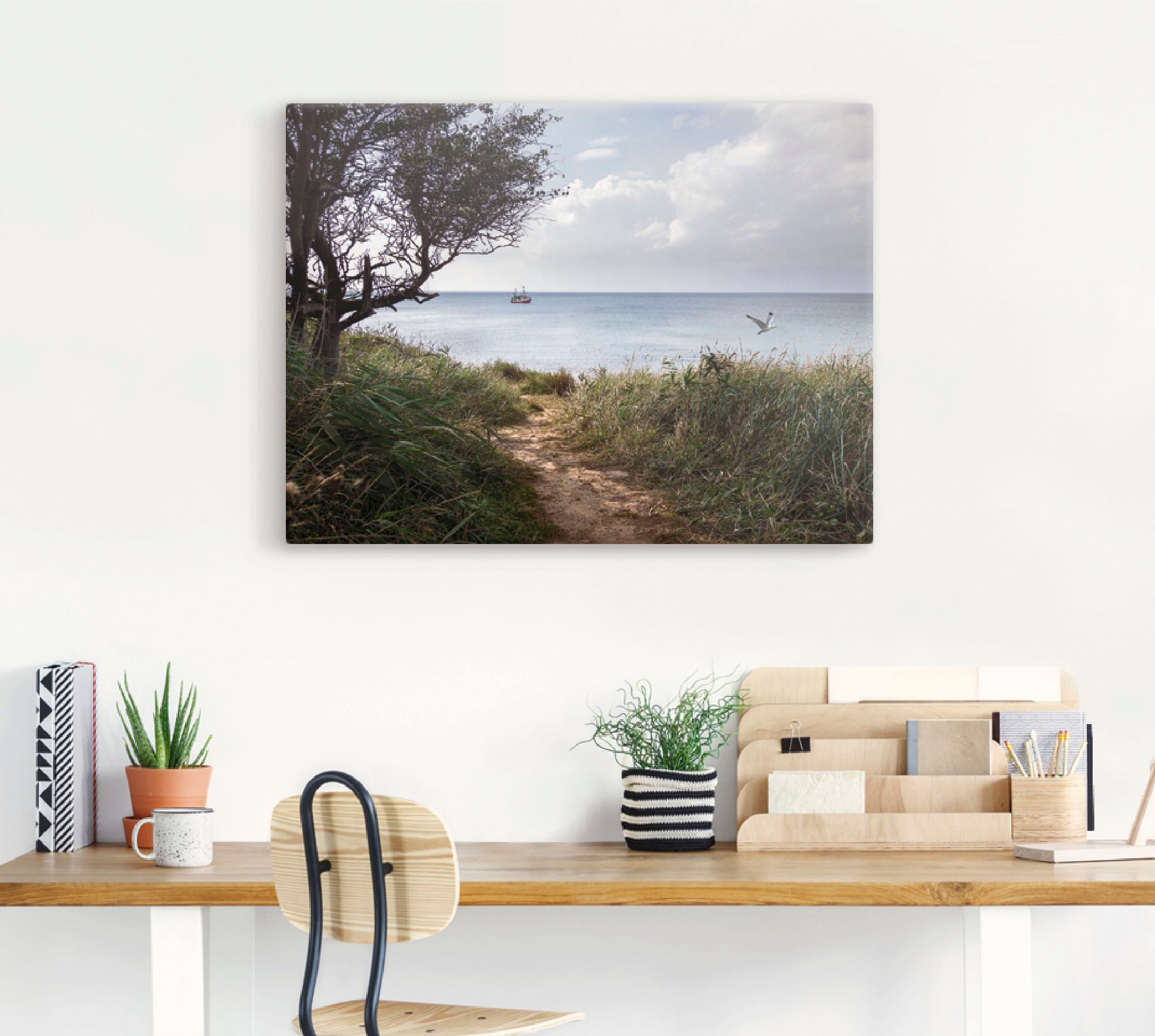 Artland Wandbild »Wege zum Meer....«, Gewässer, (1 St.), als Leinwandbild, Poster in verschied. Größen
