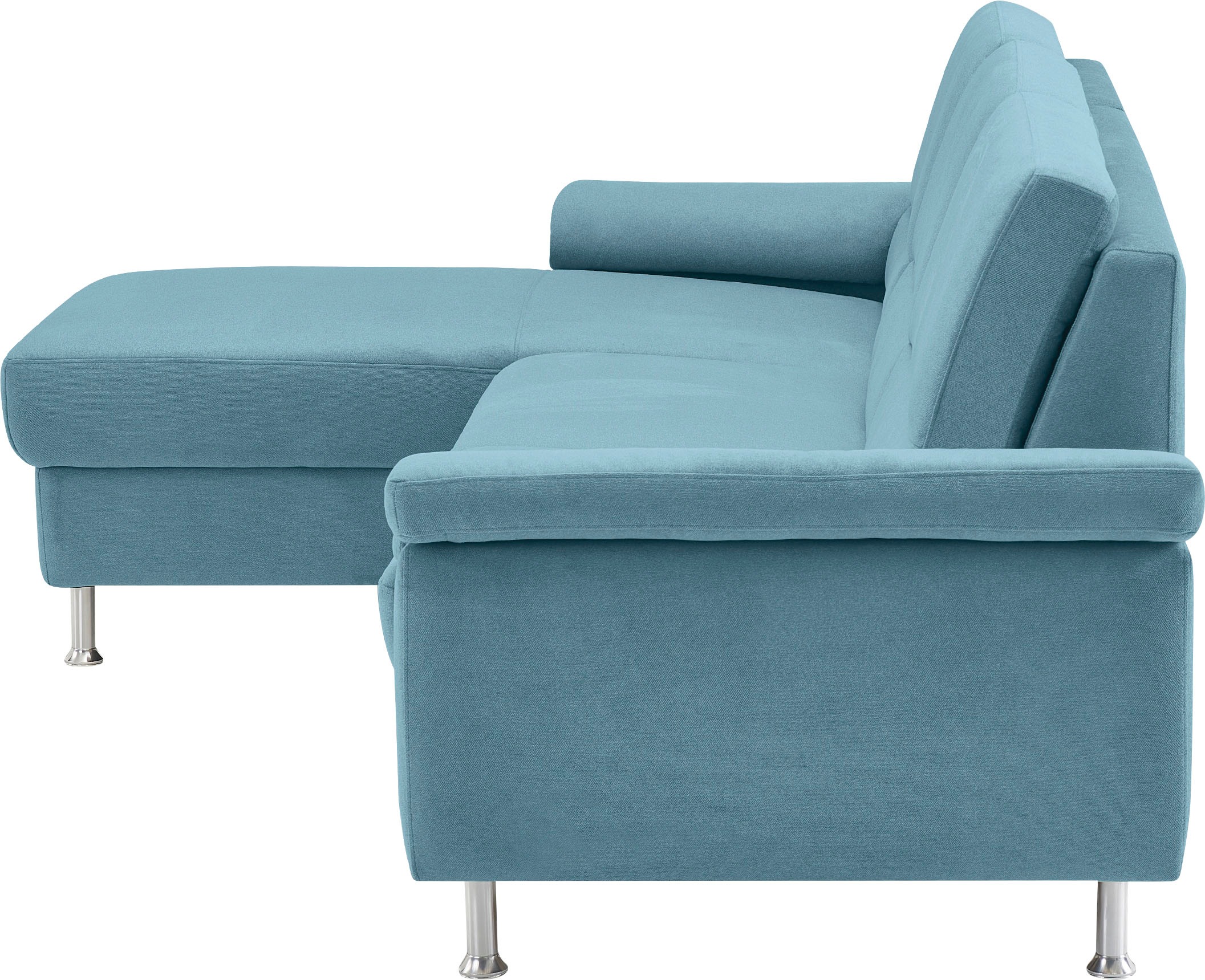 CALIZZA INTERIORS Ecksofa »Onyx L-Form«, Recamiere links oder rechts, wahlweise mit Bettfunktion, Breite 270 cm