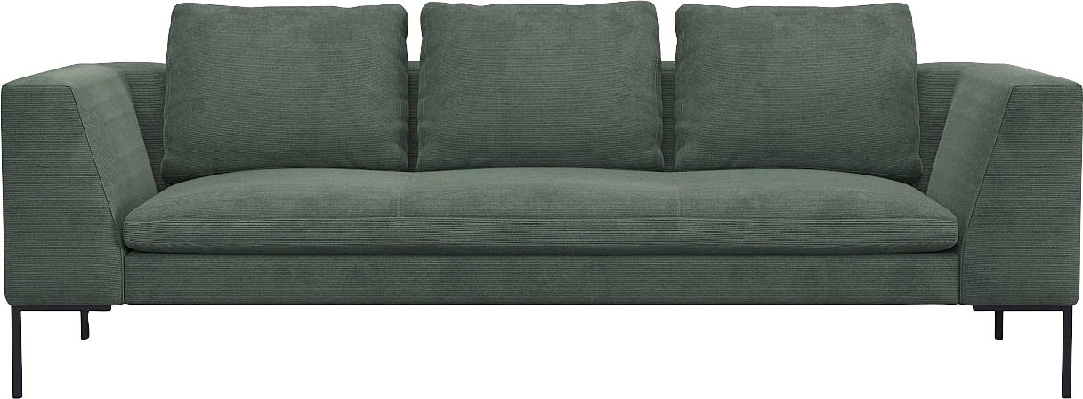 3-Sitzer »Loano«, modernes Sofa, frei im Raum stellbar, lose Kissen, Kaltschaum im Sitz