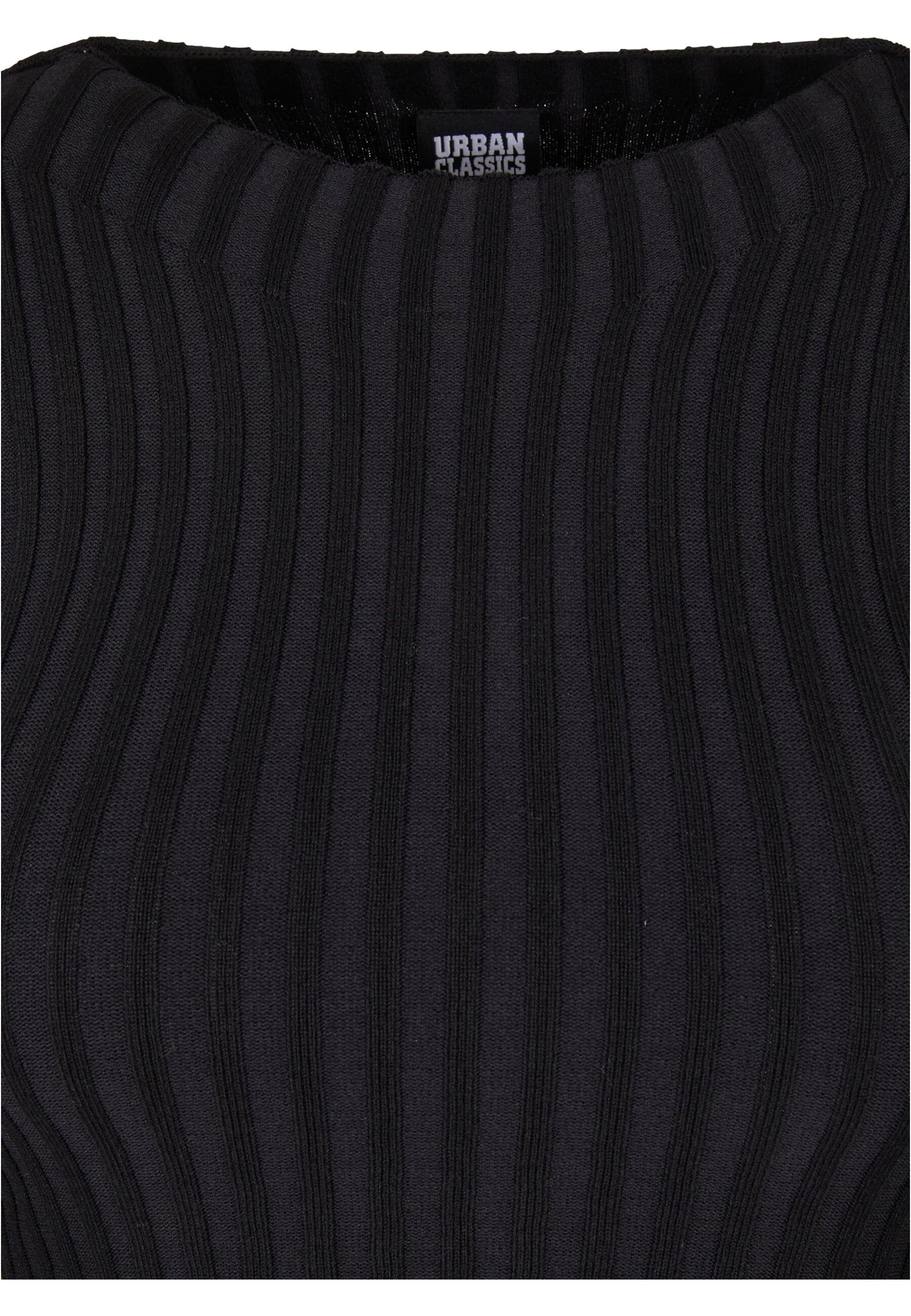 URBAN CLASSICS Rundhalspullover »Urban Classics Damen Ladies Short Rib Knit Twisted Back Sweater«, (1 tlg.)