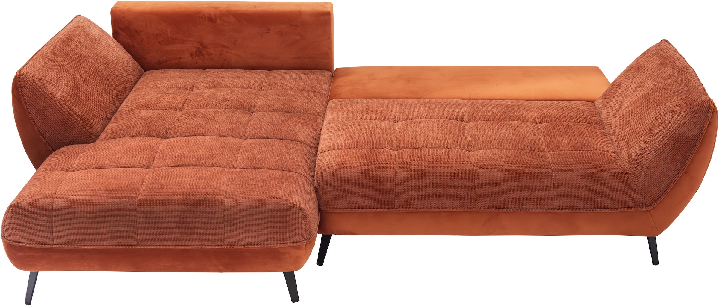 exxpo - sofa fashion Ecksofa »Midway mit einfacher Easy-Lift-Bettfunktion, bodenfrei und modern« inkl. Bettfunktion und praktischem Bettkasten, L-Form