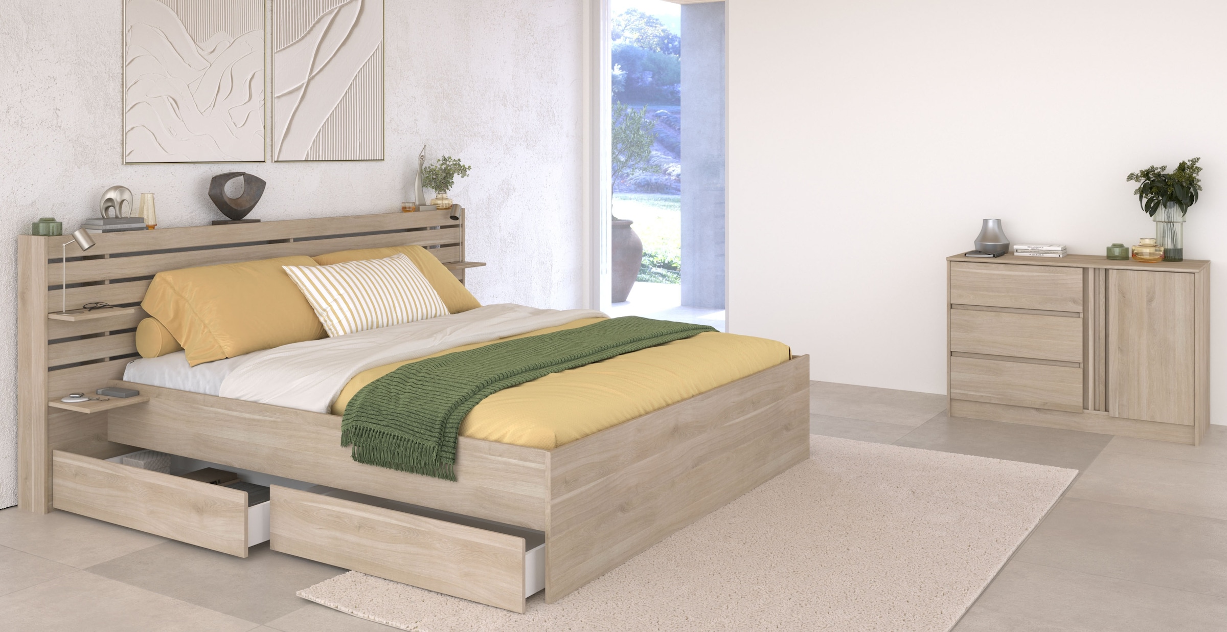 Parisot Schlafzimmer-Set "Parisot Escale" 3 Stk. tlg. Einsatz der Kommode d günstig online kaufen