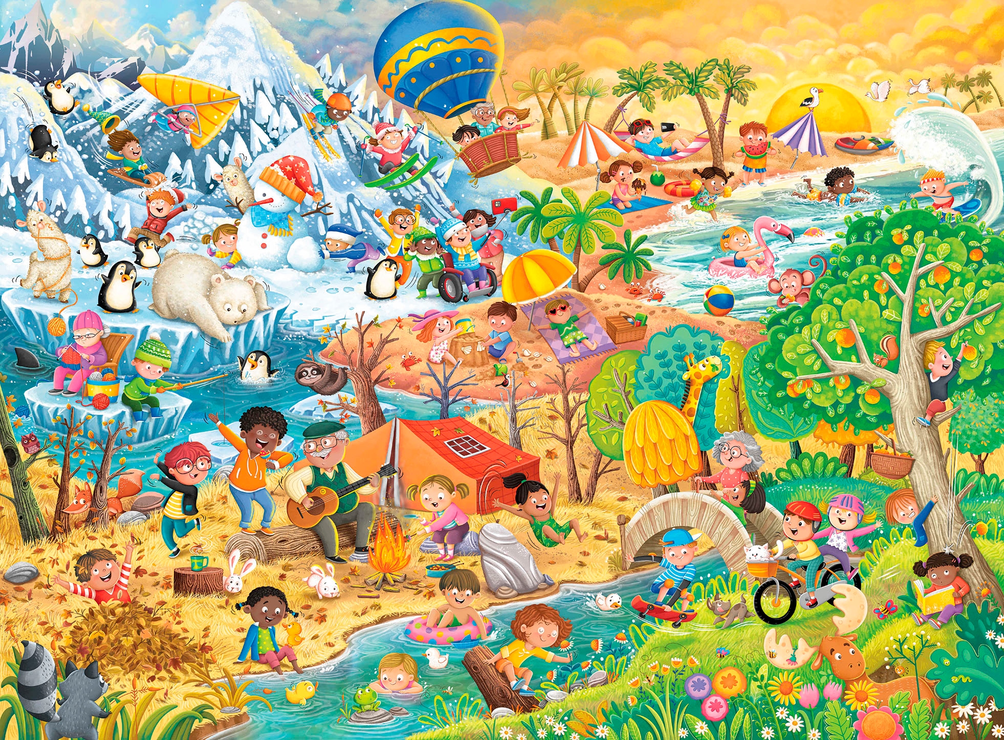 Ravensburger Puzzle »Die 4 Jahreszeiten«, Made in Germany