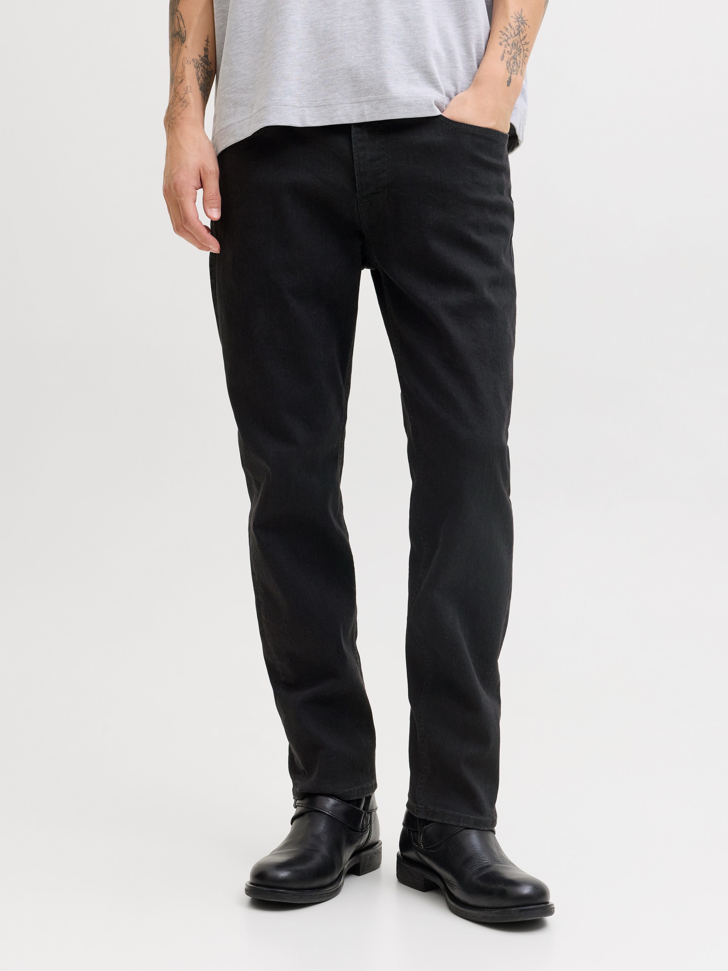 Jack & Jones Straight-Jeans "JJICLARK JJORIGINAL SQ 2" Baumwollmischung, st günstig online kaufen