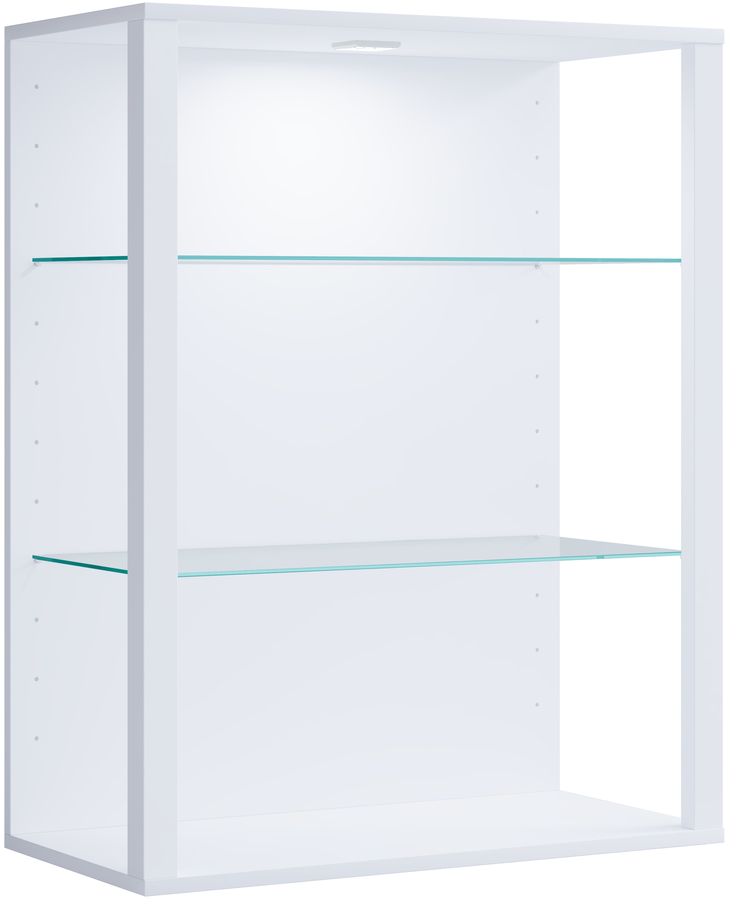 VCM Wandregal »olz Glas Stand Vitrine Sammelvitrine Glasol LW«