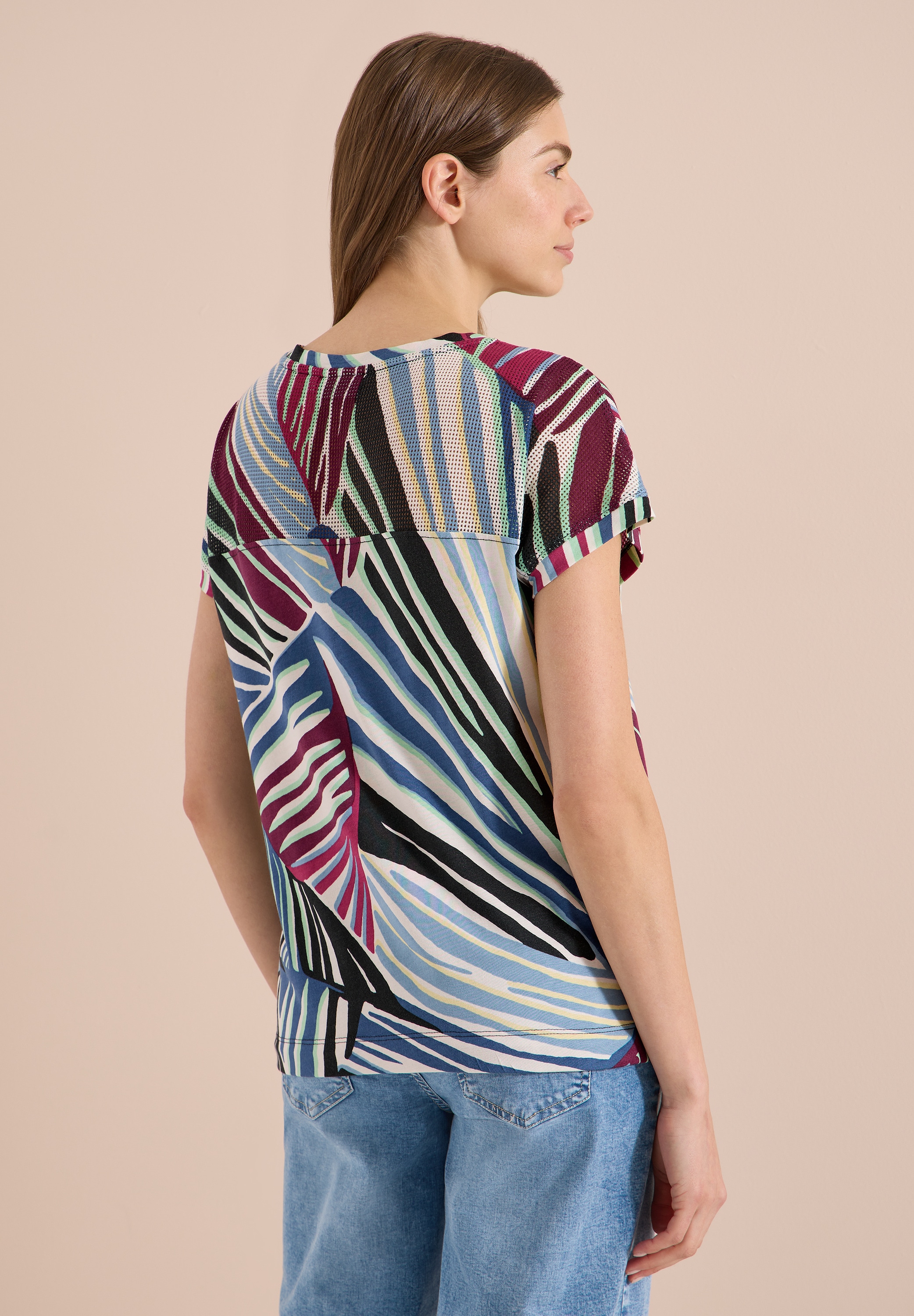Cecil T-Shirt mit U-Boot-Ausschnitt