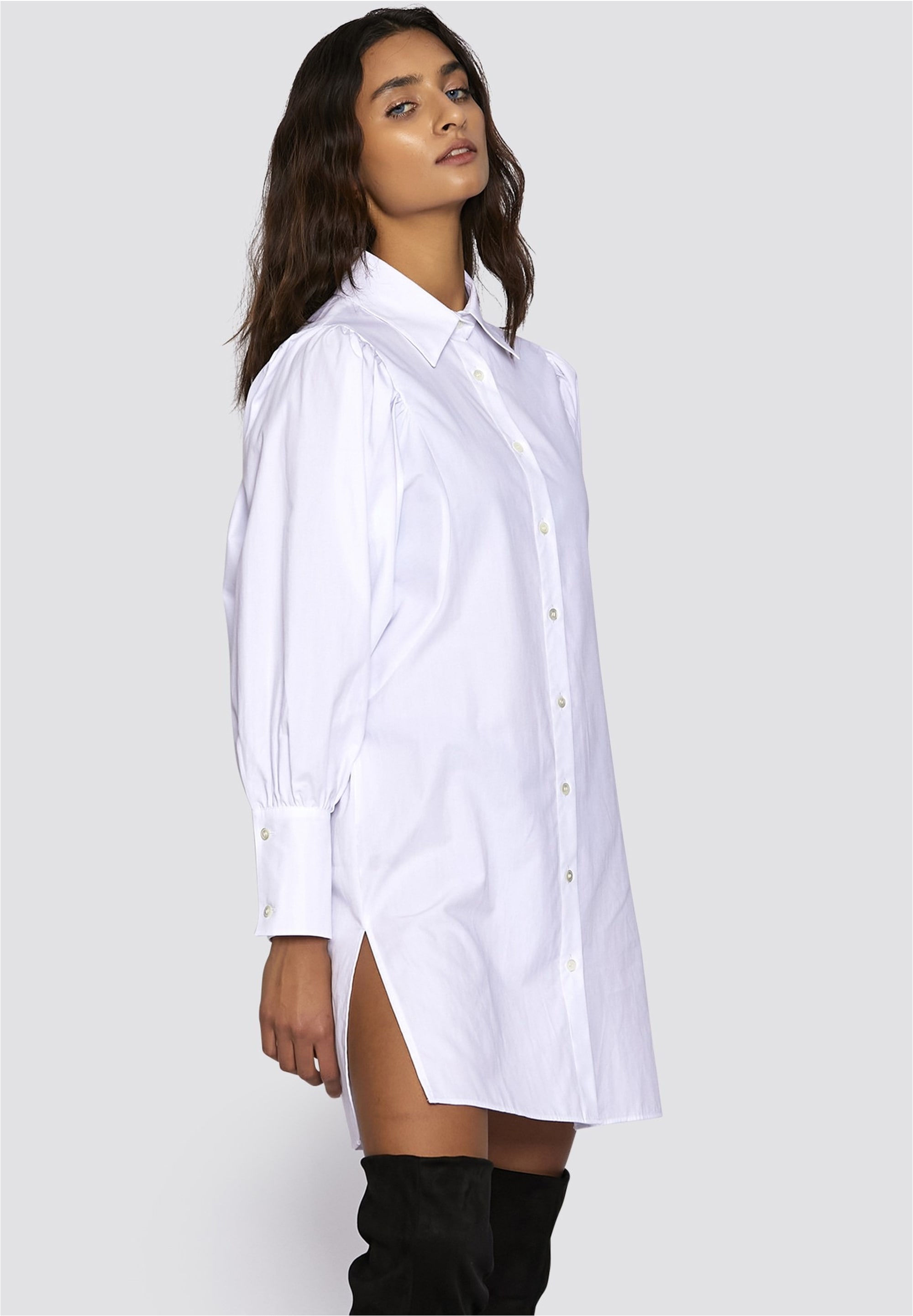 freshlions Klassische Bluse »Amy«, mit leichten Puffärmeln