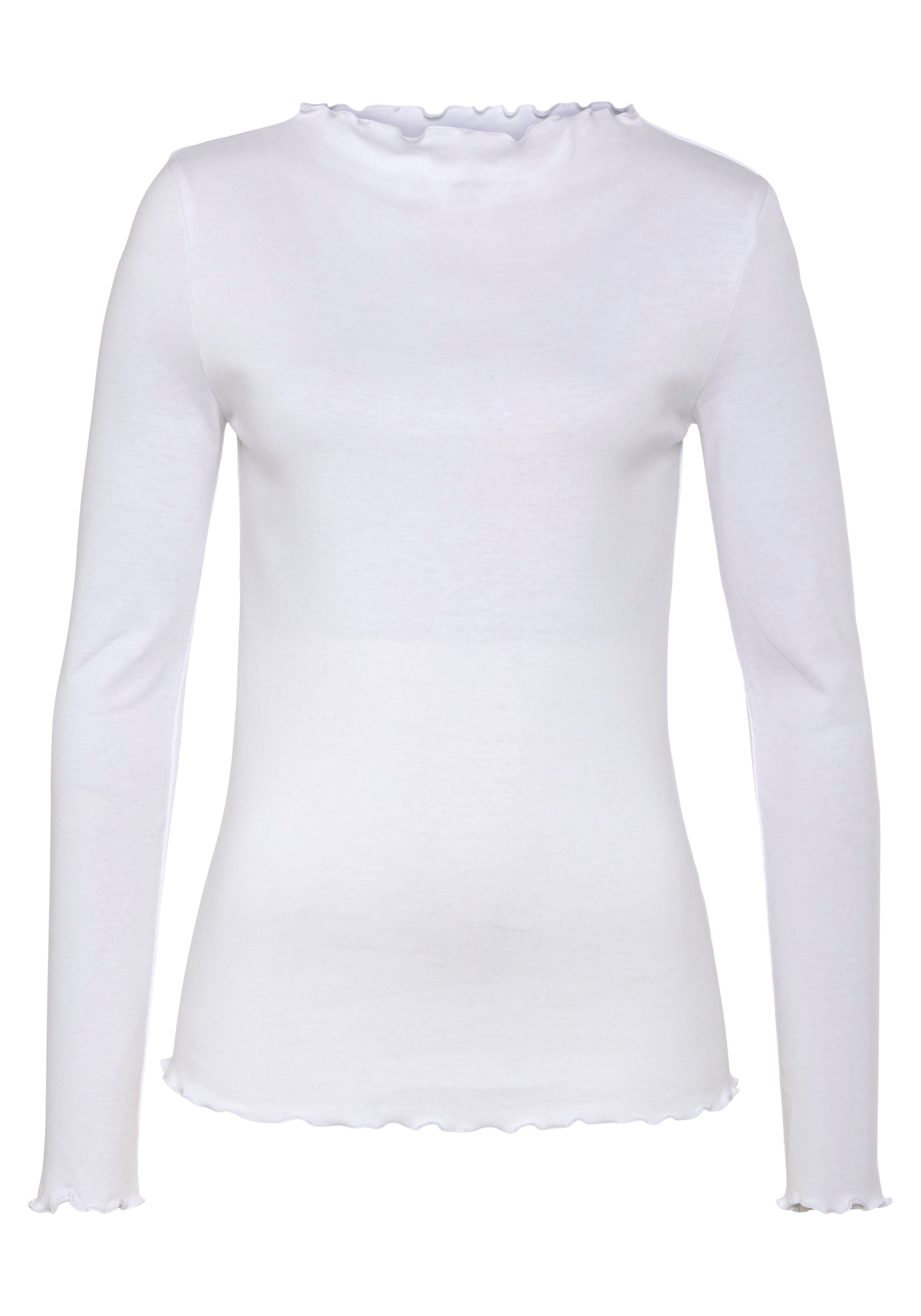 Thumbnail - Flashlights Langarmshirt, 2 Stk. sehr figurbetonte Passform, gekräuselter Ausschnitt