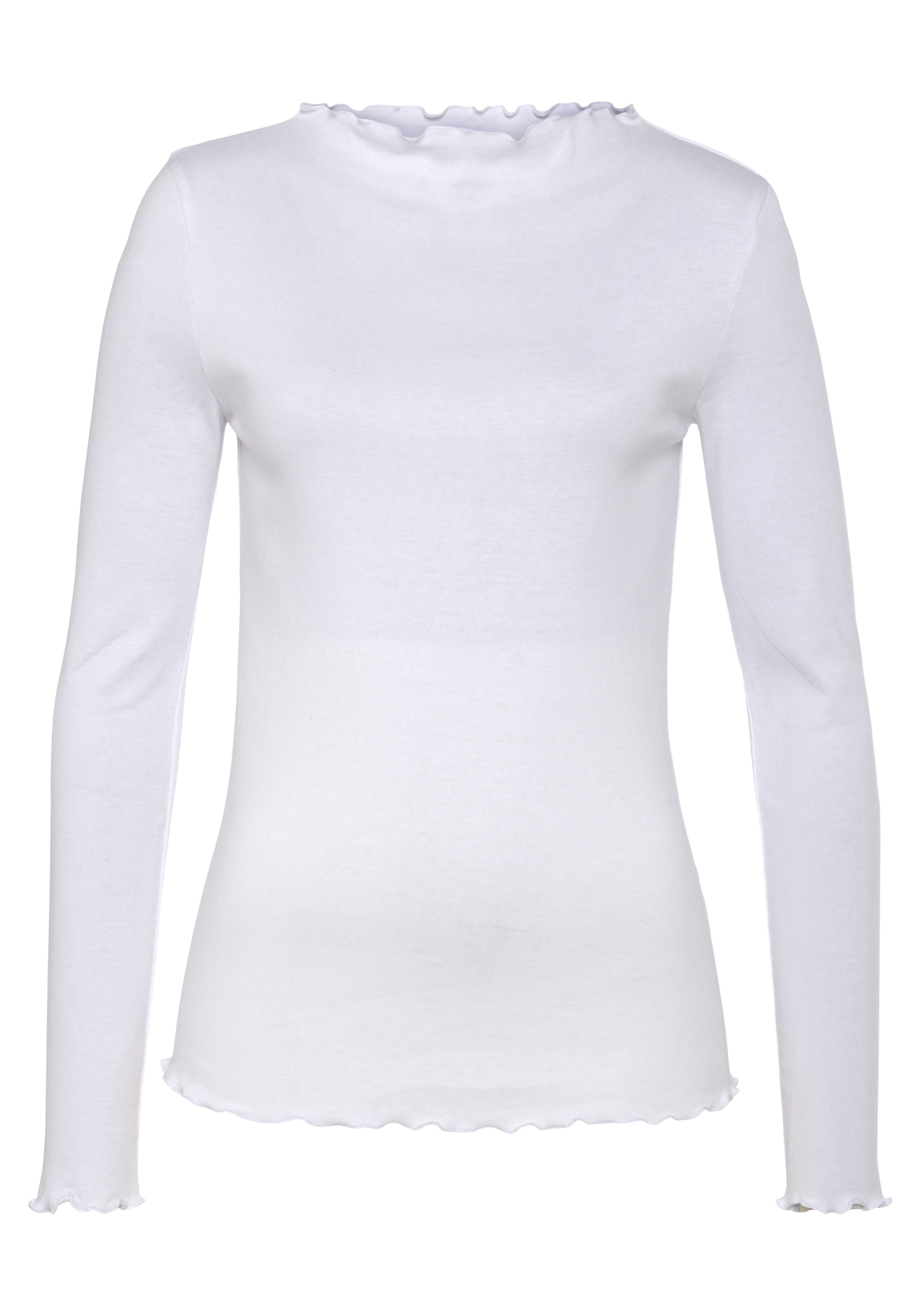 Thumbnail - Flashlights Langarmshirt Packung, 2er- Pack, 2 Stk. tlg. sehr figurbetonte Passform, gekräuselter Ausschnitt