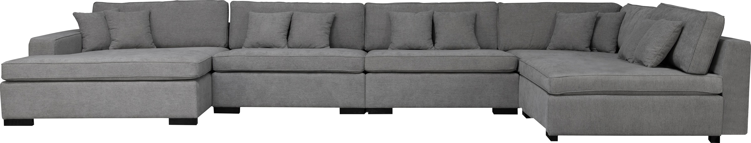 Home affaire Wohnlandschaft "Skara U-Form", Lounge-Sofa mit Federkernpolste günstig online kaufen