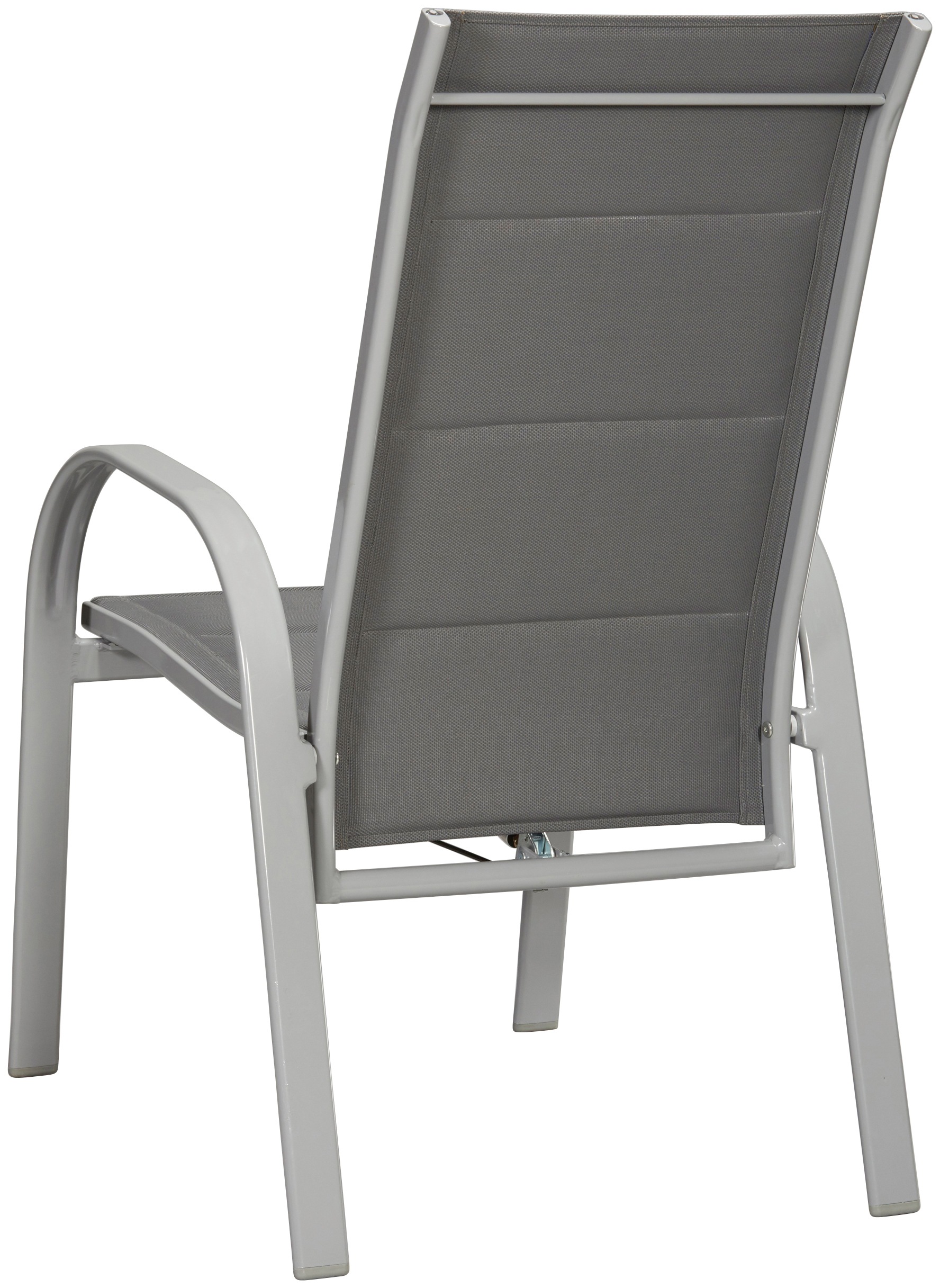 Gartensessel MERXX "Amalfi Deluxe Gasdruckfeder", grau, B:59cm H:107cm T:69cm, Obermaterial: 100% Polyester, Sessel, 2er Set, Alu/Textil, verstellbar 2