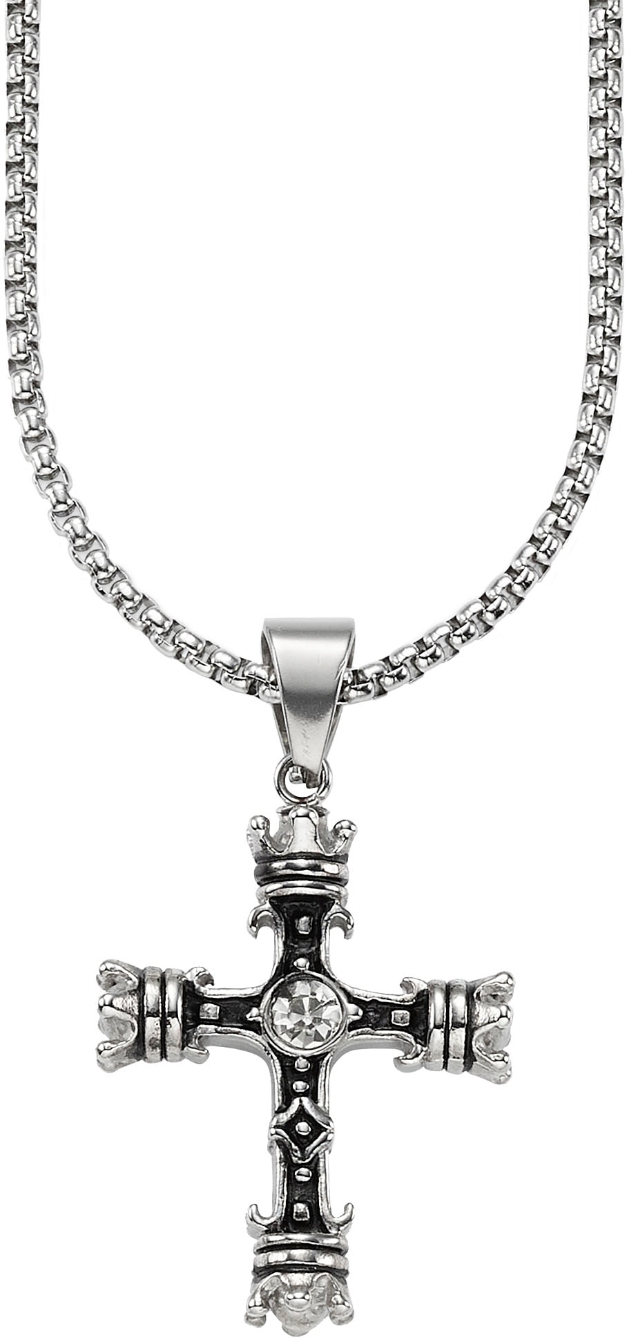 Kette mit Anhänger »Schmuck Geschenk Venezianerkette Gothic Kreuz, B4115N/20/00/55«,...