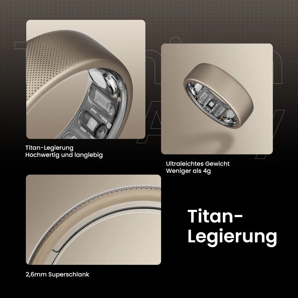 Amazfit Fitness-Tracker »Helio Ring (Size 8)«