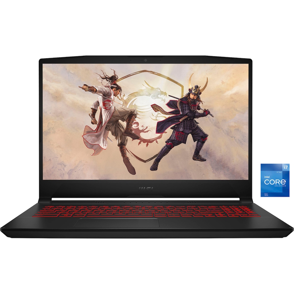 MSI Gaming-Notebook »Katana GF66 12UG-449«, 39,6 cm, / 15,6 Zoll, Intel, Core i7, GeForce RTX 3070, 1000 GB SSD