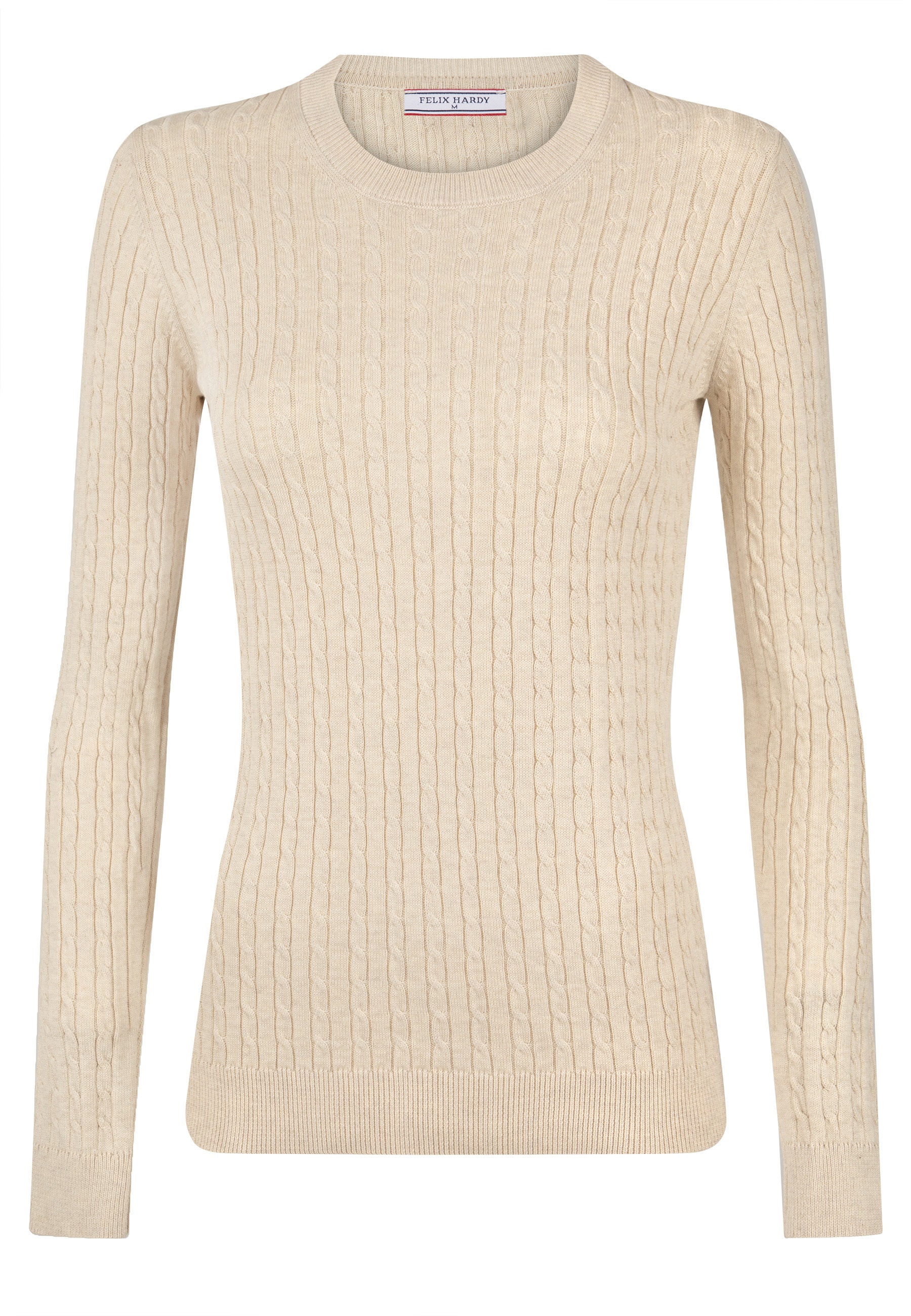 Felix Hardy Rundhalspullover "Zopfmuster Pullover mit Rundhals" günstig online kaufen