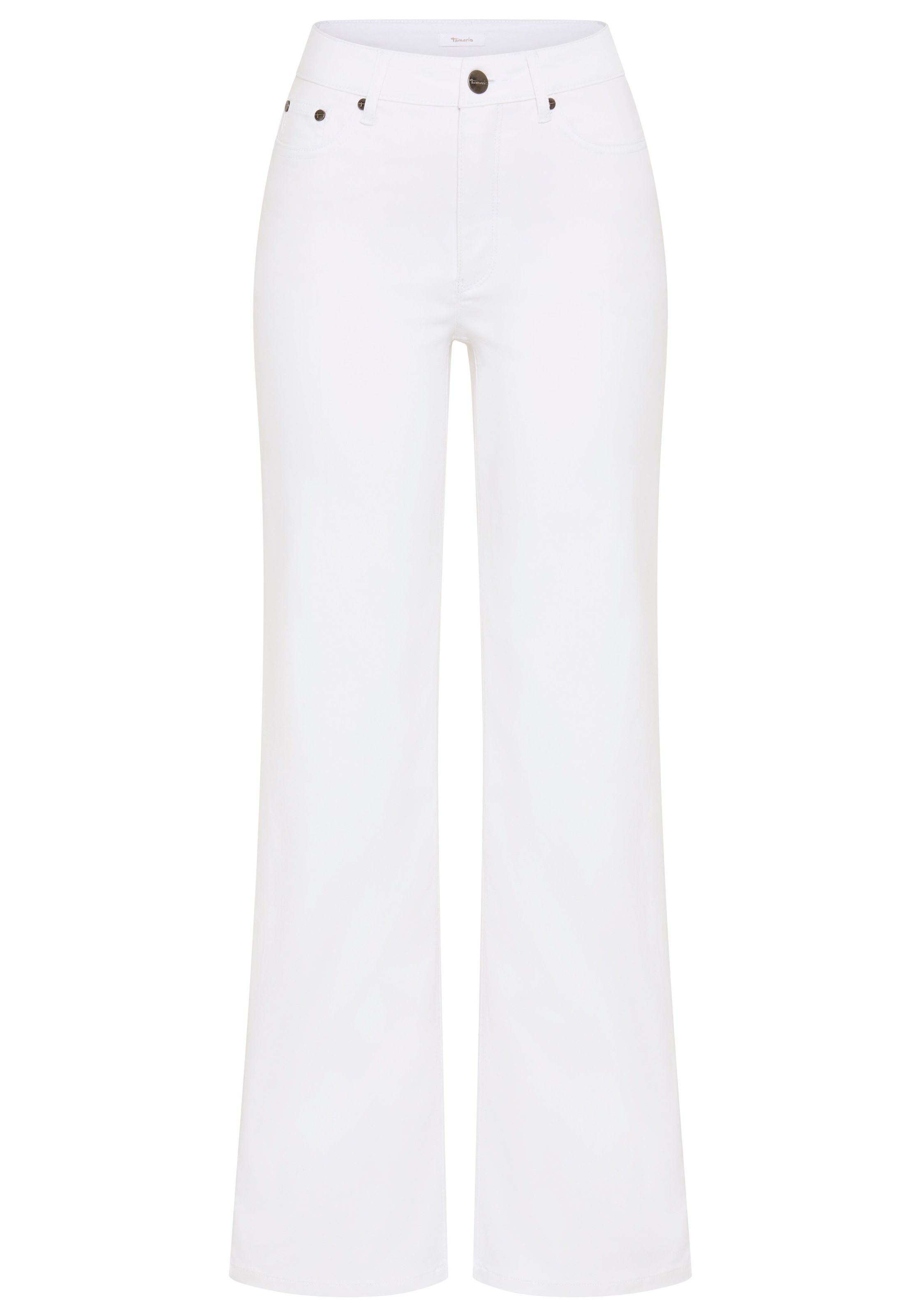 Tamaris Wide Leg Jeans Women White 34 3