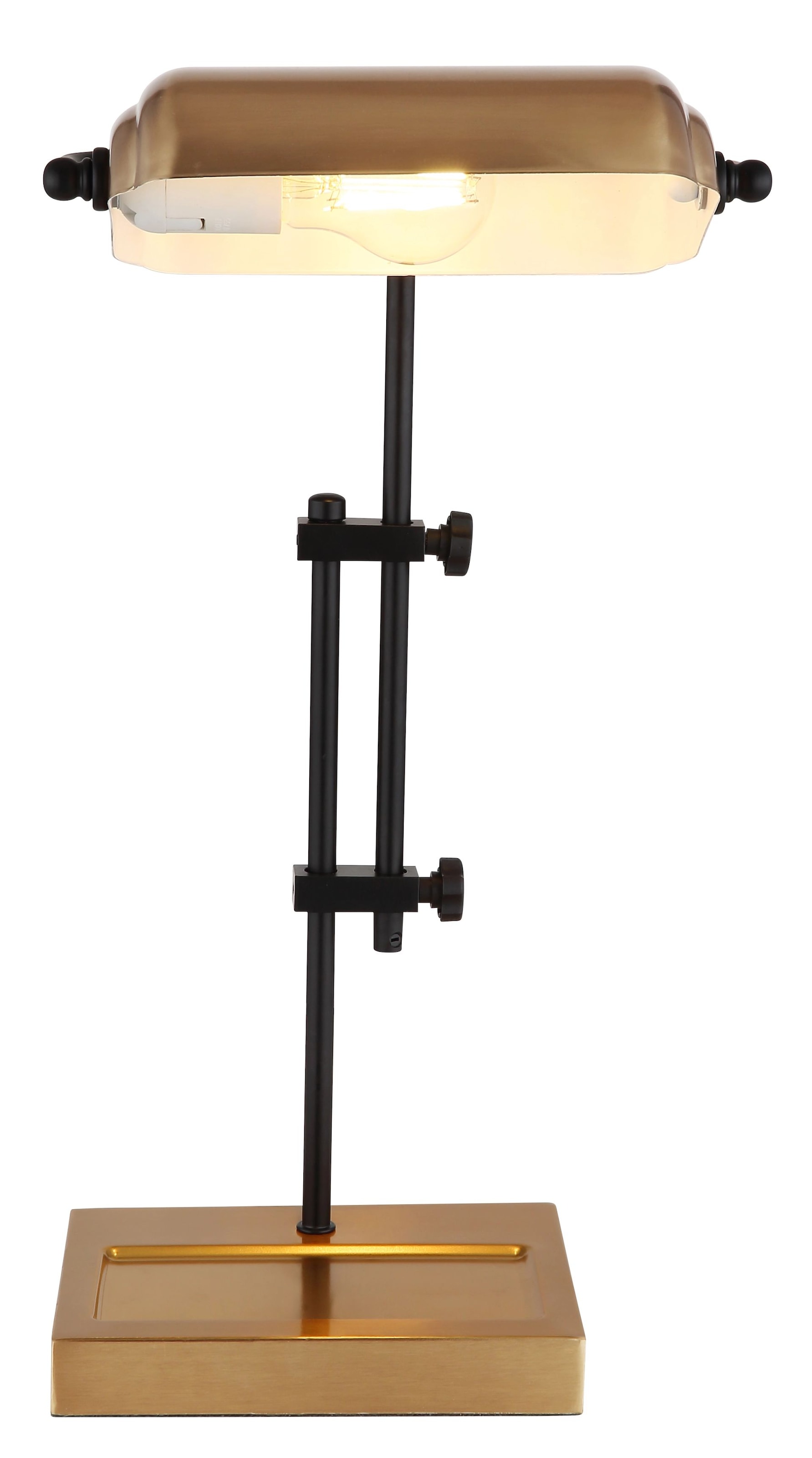 GLOBO LIGHTING Schreibtischlampe »MARID« E27 1 Stk. Klassische Schreibtischleuchte, Antik-look Tischleuchte, Bankerlamp